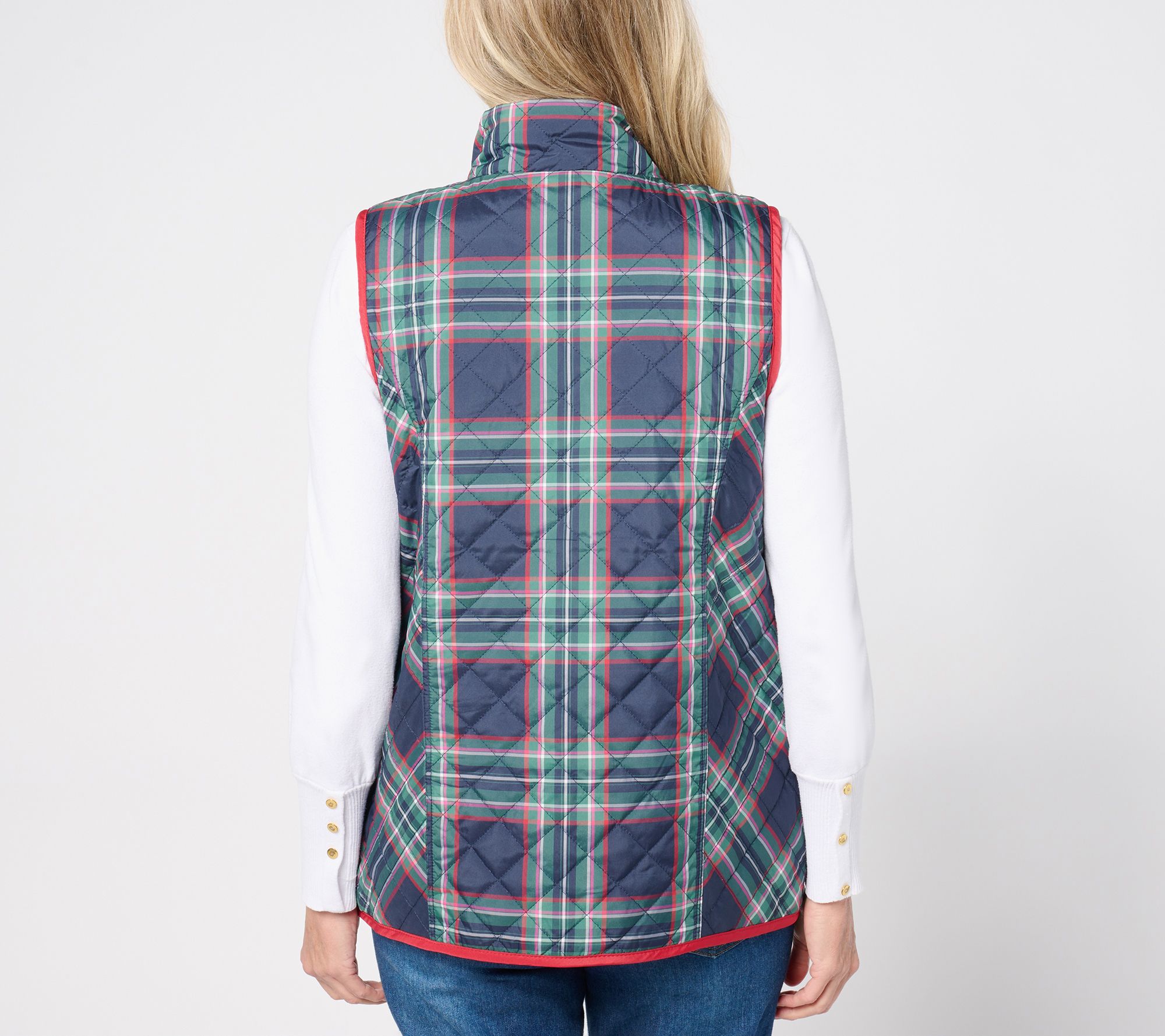 Jingle Belles by Kim Gravel Totally Tartan Reversibelle Vest