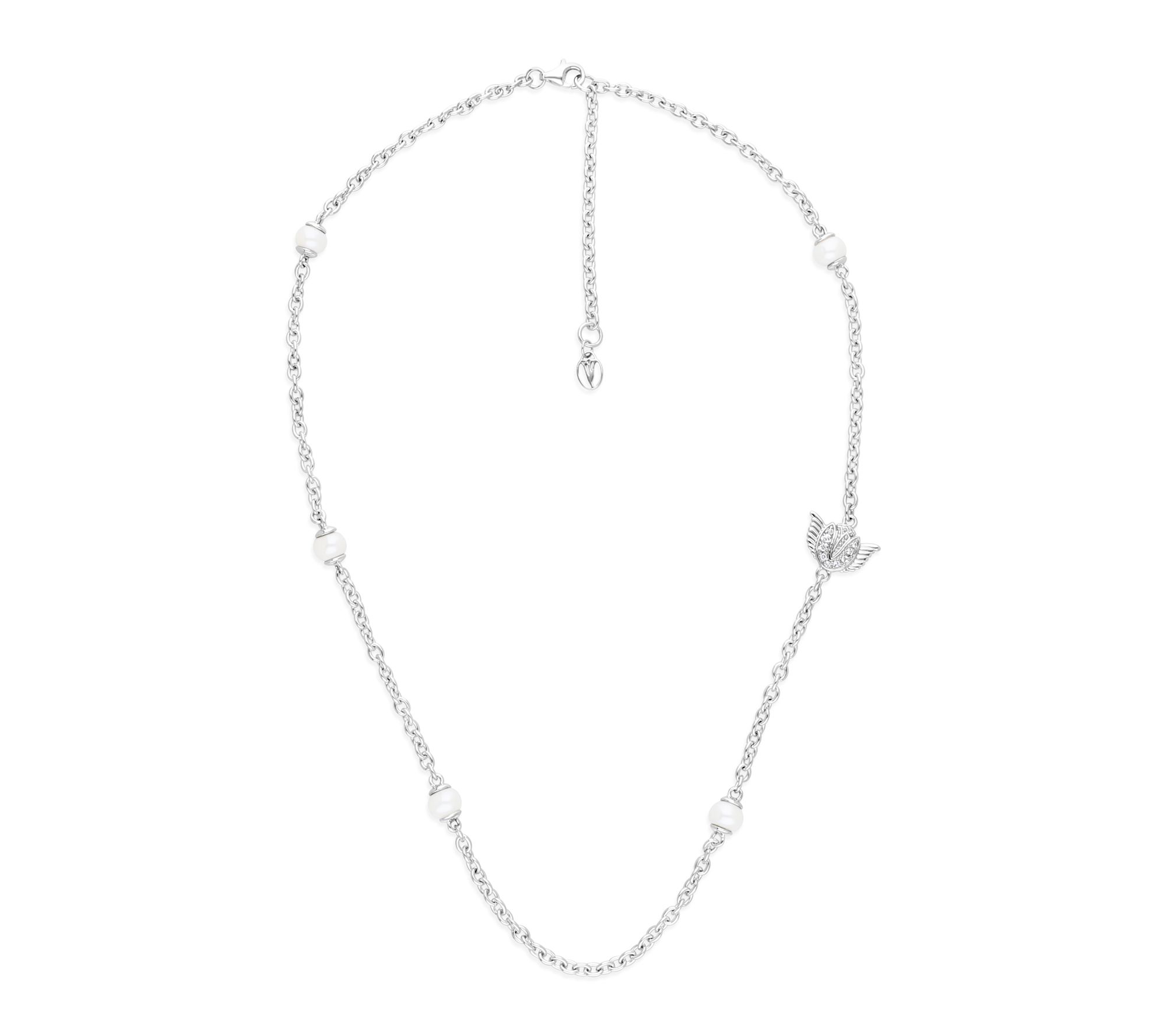 Goddaughters Sterling Silver Angel on my Shoulder Necklace