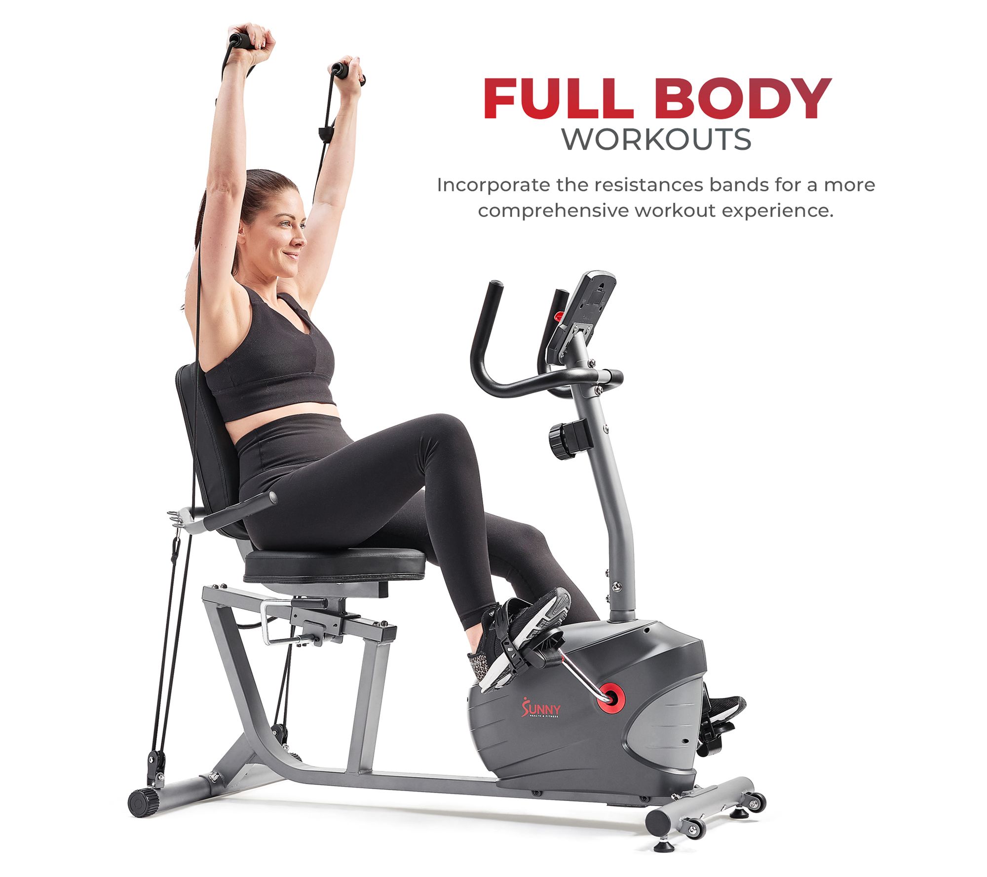Sunny Health & Fitness Interactive Series Recumbent Bike