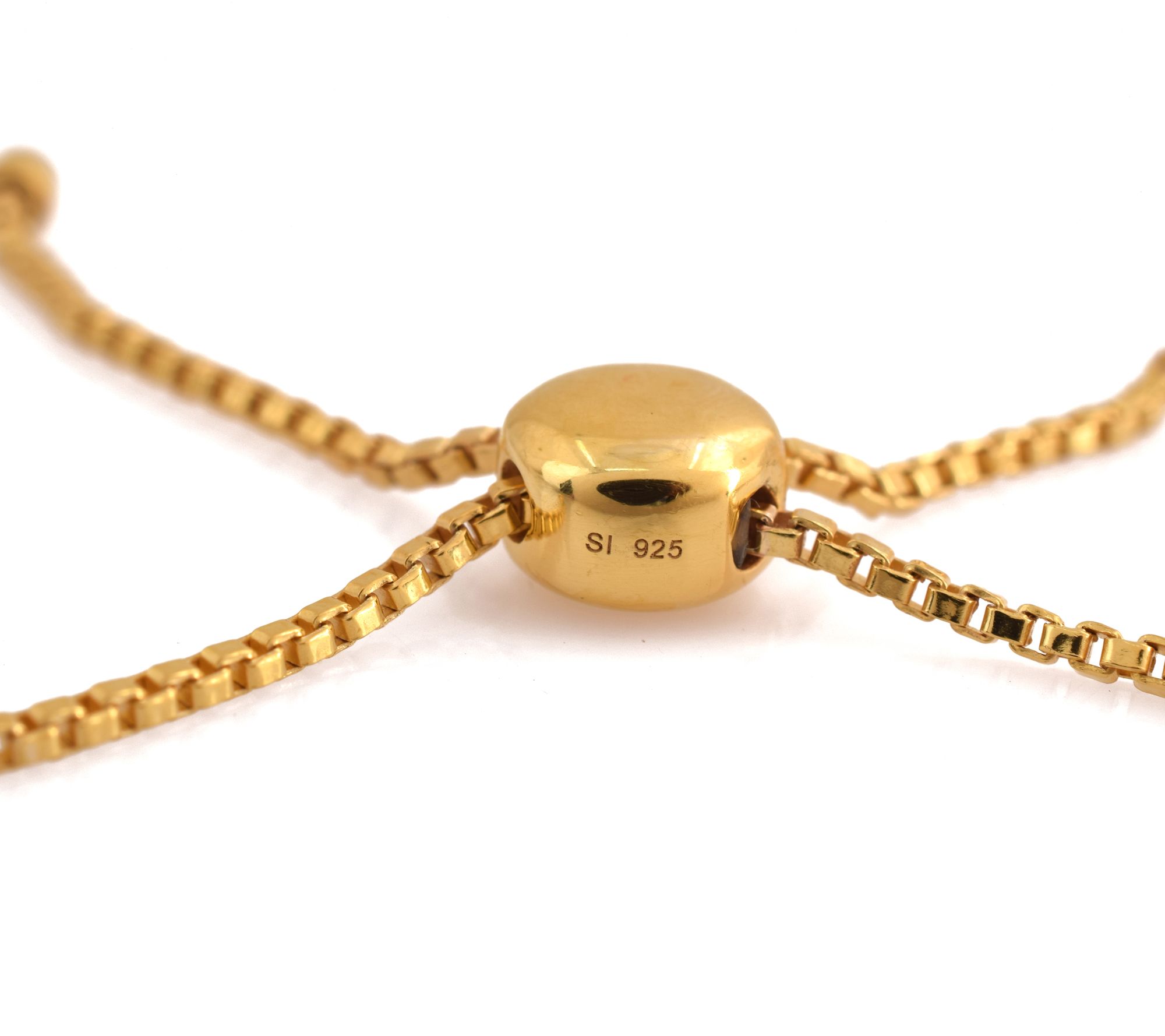 14K Rose Gold Plated Moonstone Adjustable Friendship Bracelet