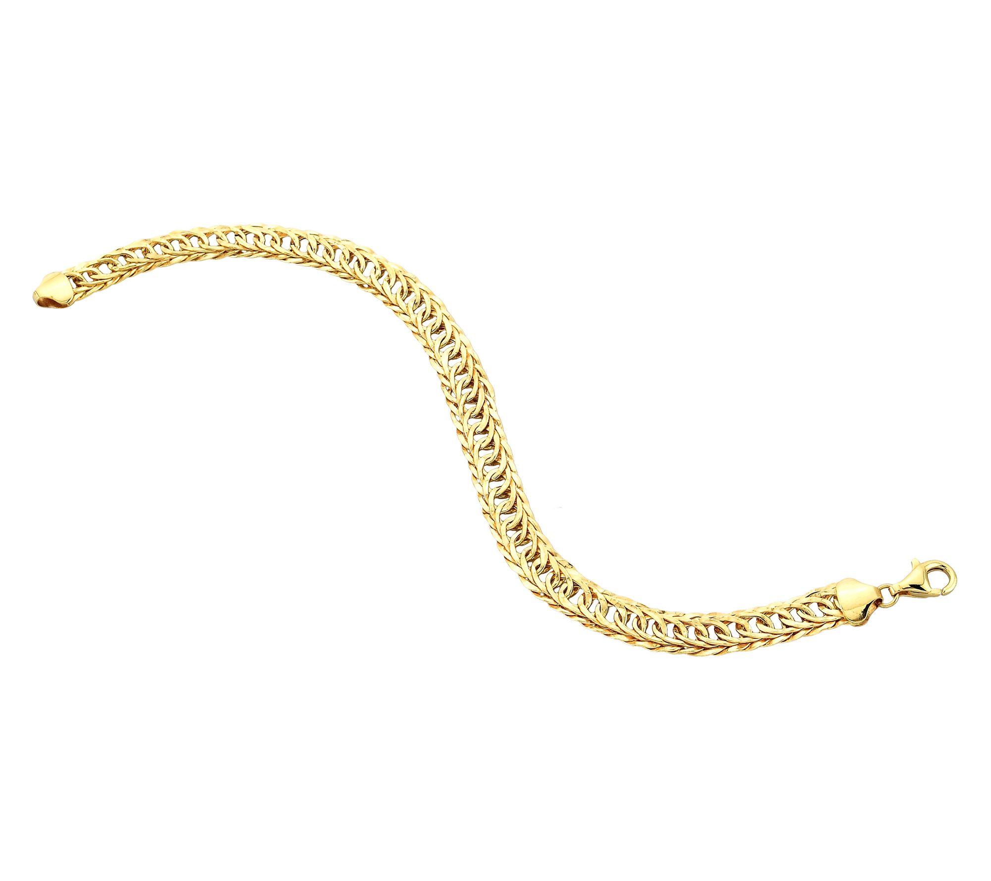 Adorna 14K Gold Twisted Curb Link Bracelet