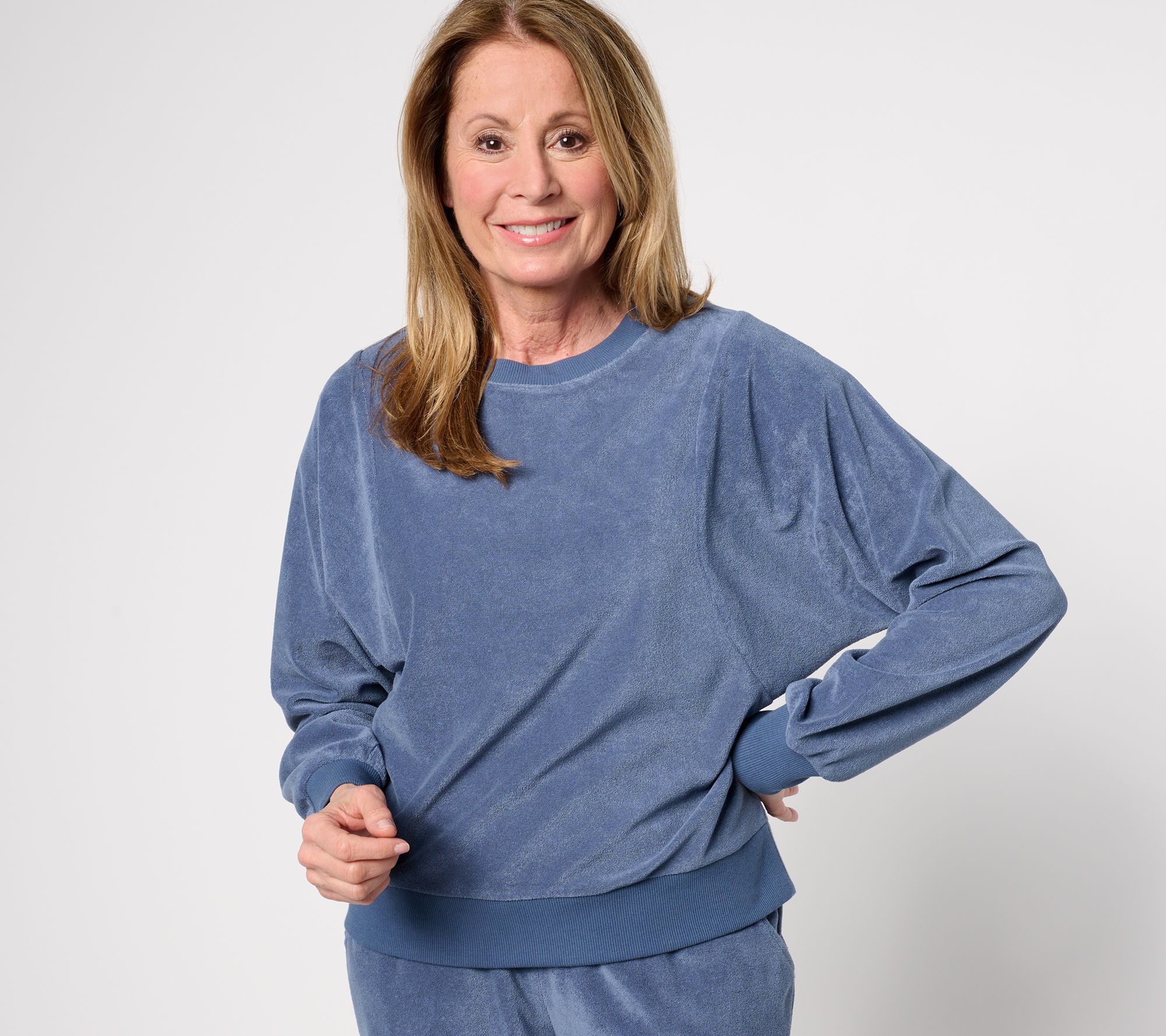 Martha Stewart Signature Knit Raglan Sleeve Sweatshirt