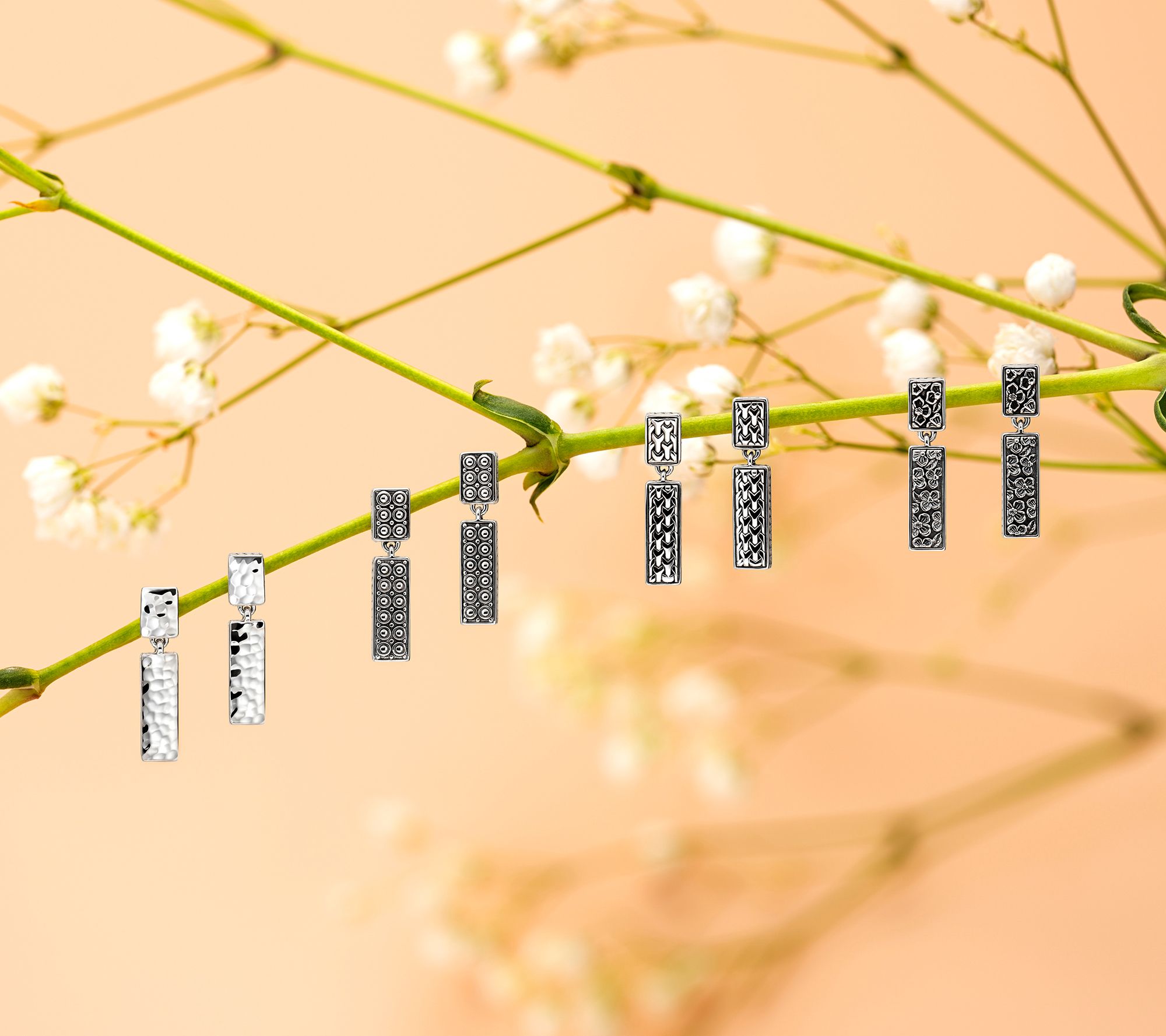 JAI Sterling Silver Heritage Texture 1