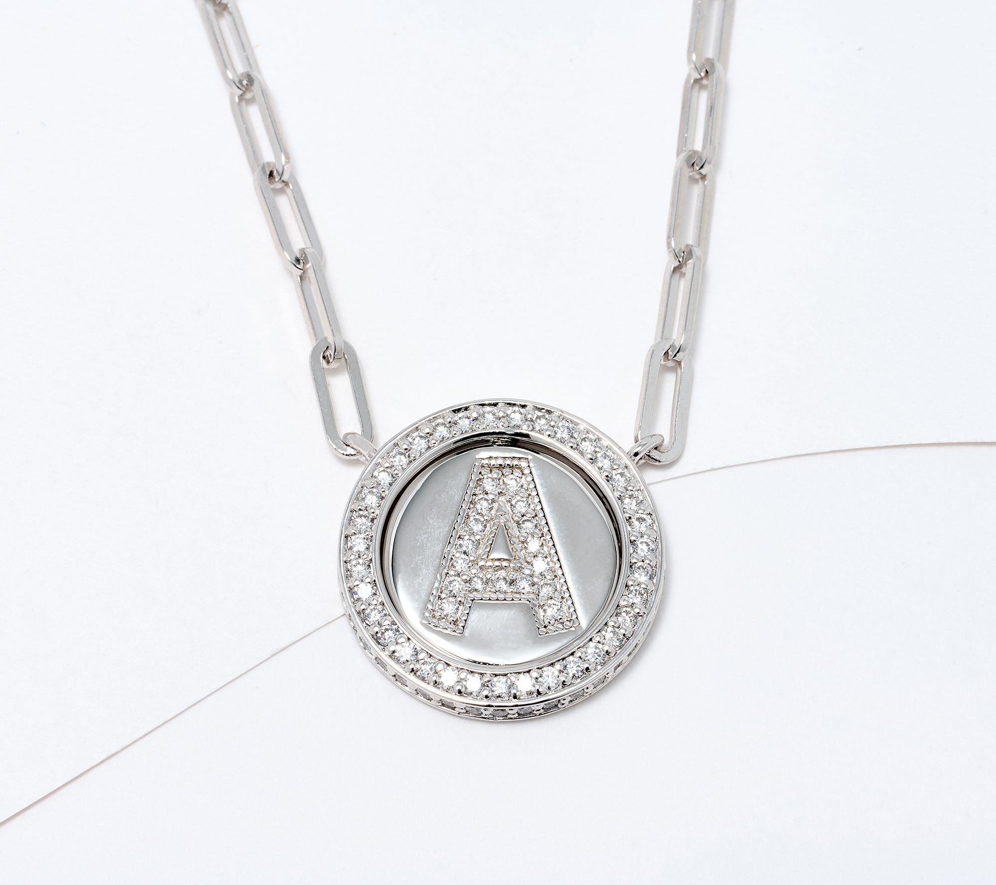 JEN by Jennifer Miller Pave Lab Grown Diamond Initial Necklace