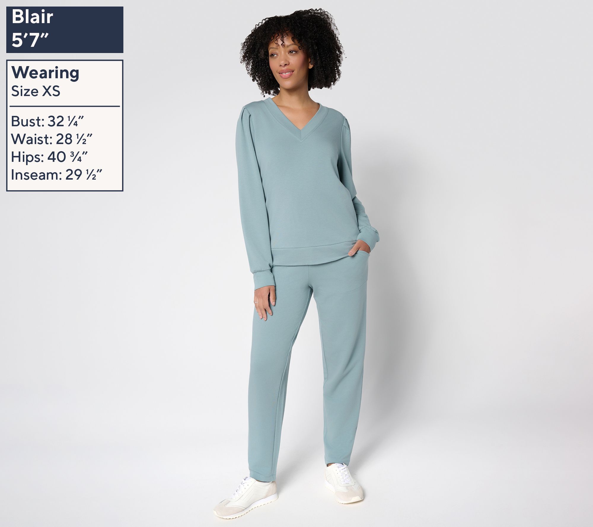 AnyBody Regular Cozy Knit French Terry Top & Pants Set