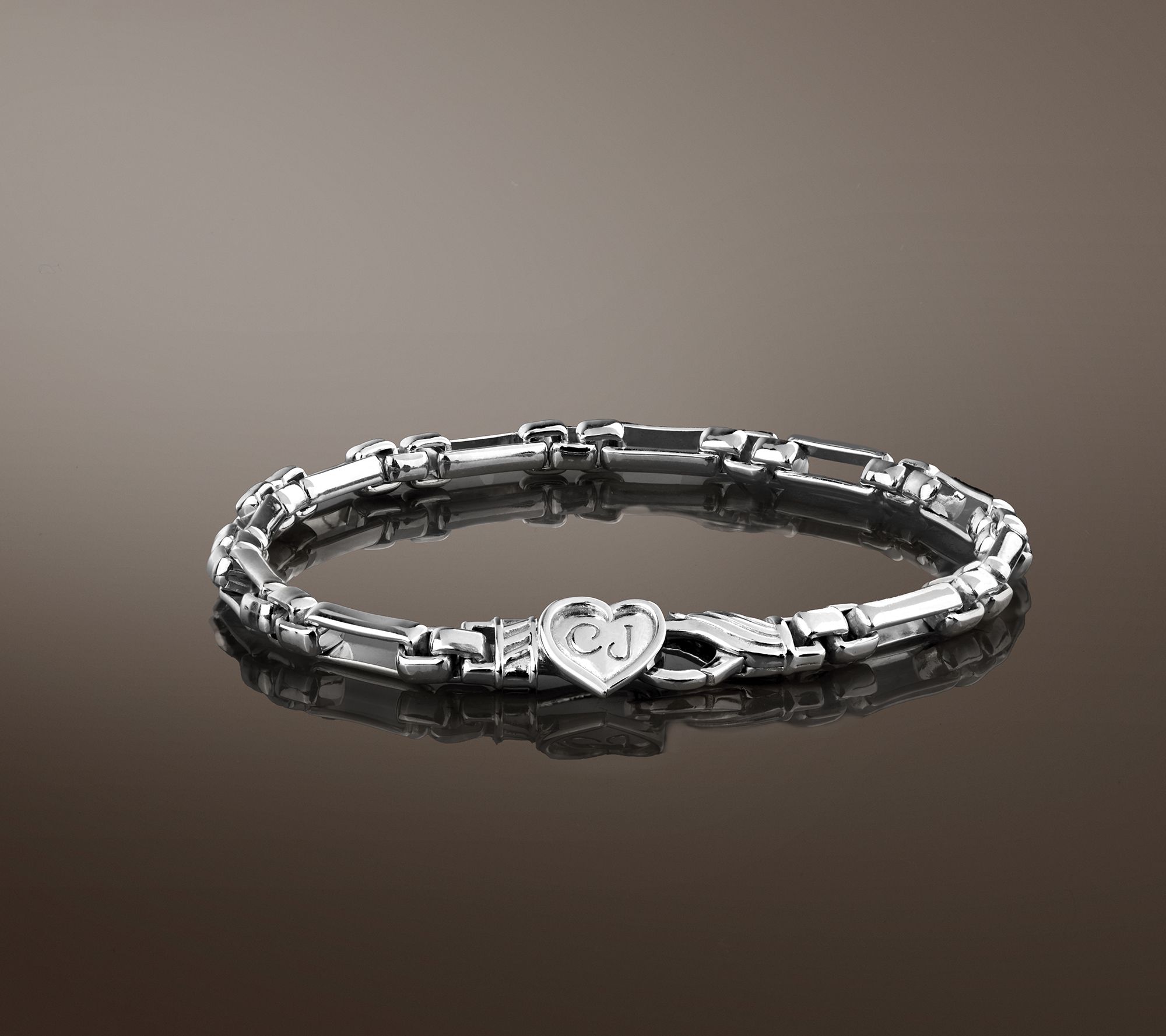 Christian James by Scott Grimes Sterling 4mm Luciano Link Bracelet, 8.9g