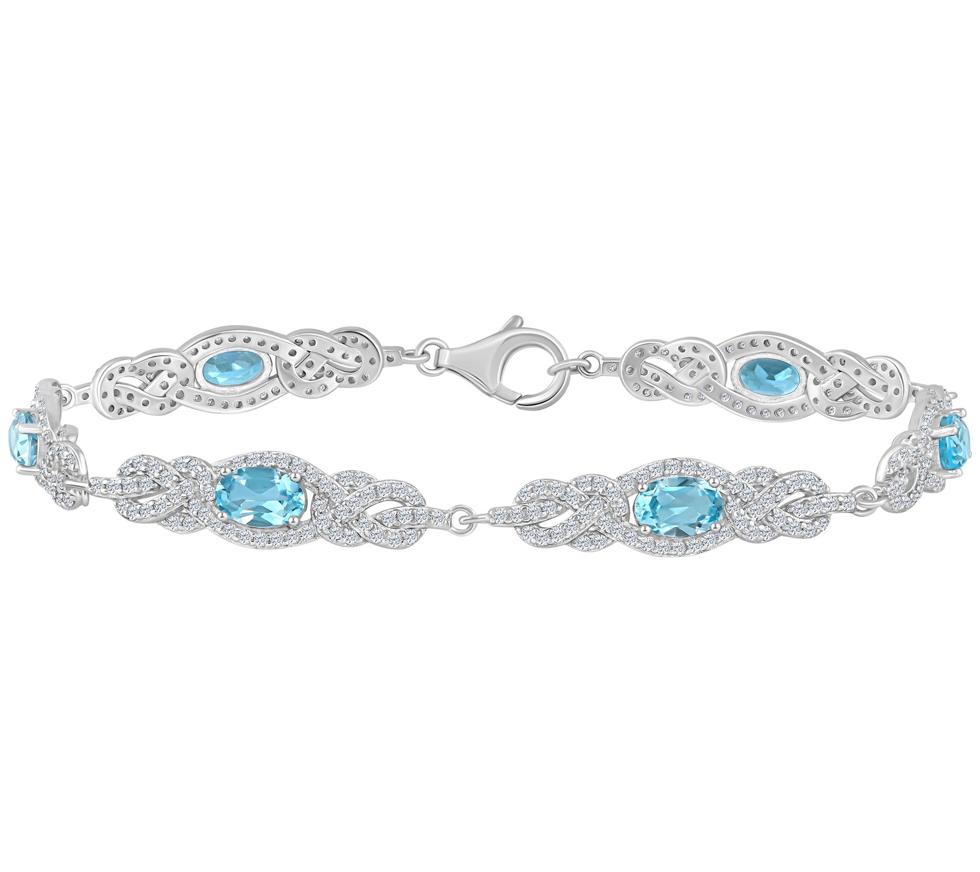 Affinity Gems Multi-Gemstone Tennis Bracelet, Sterling