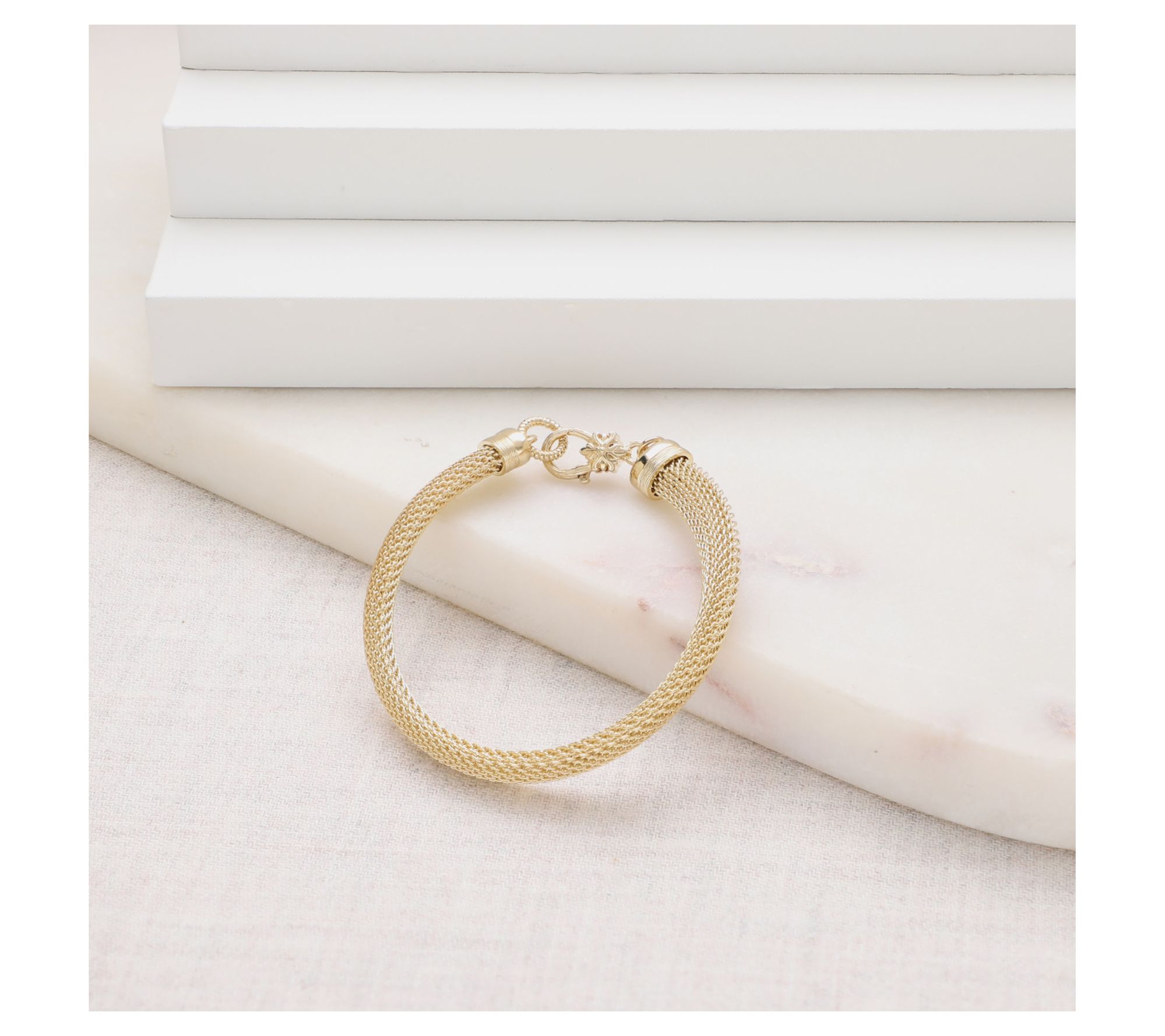 Ariva 18K Gold Vermeil Mesh Bracelet
