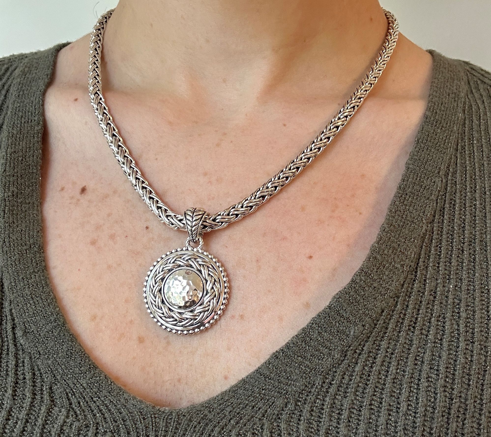 JAI Sterling Silver 5.3mm Handwoven Legacy Chain Necklace, 50.0g