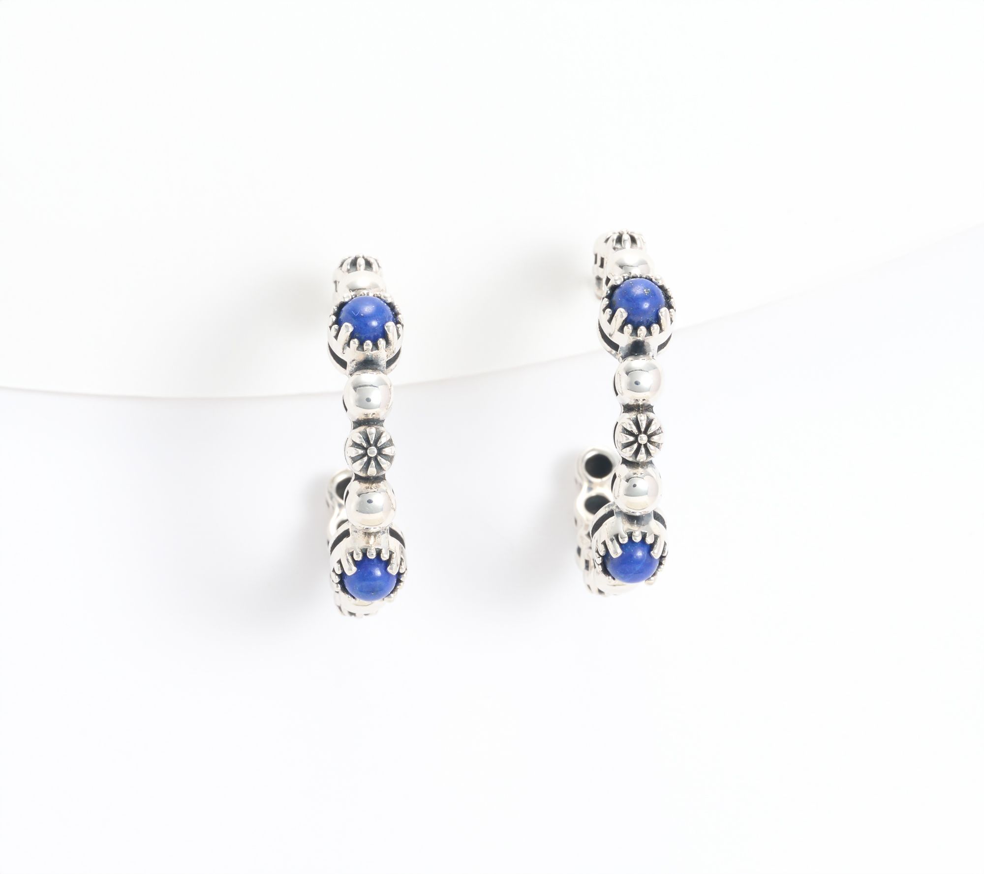 American West Sterling Silver Gemstone Concha Tennis 1