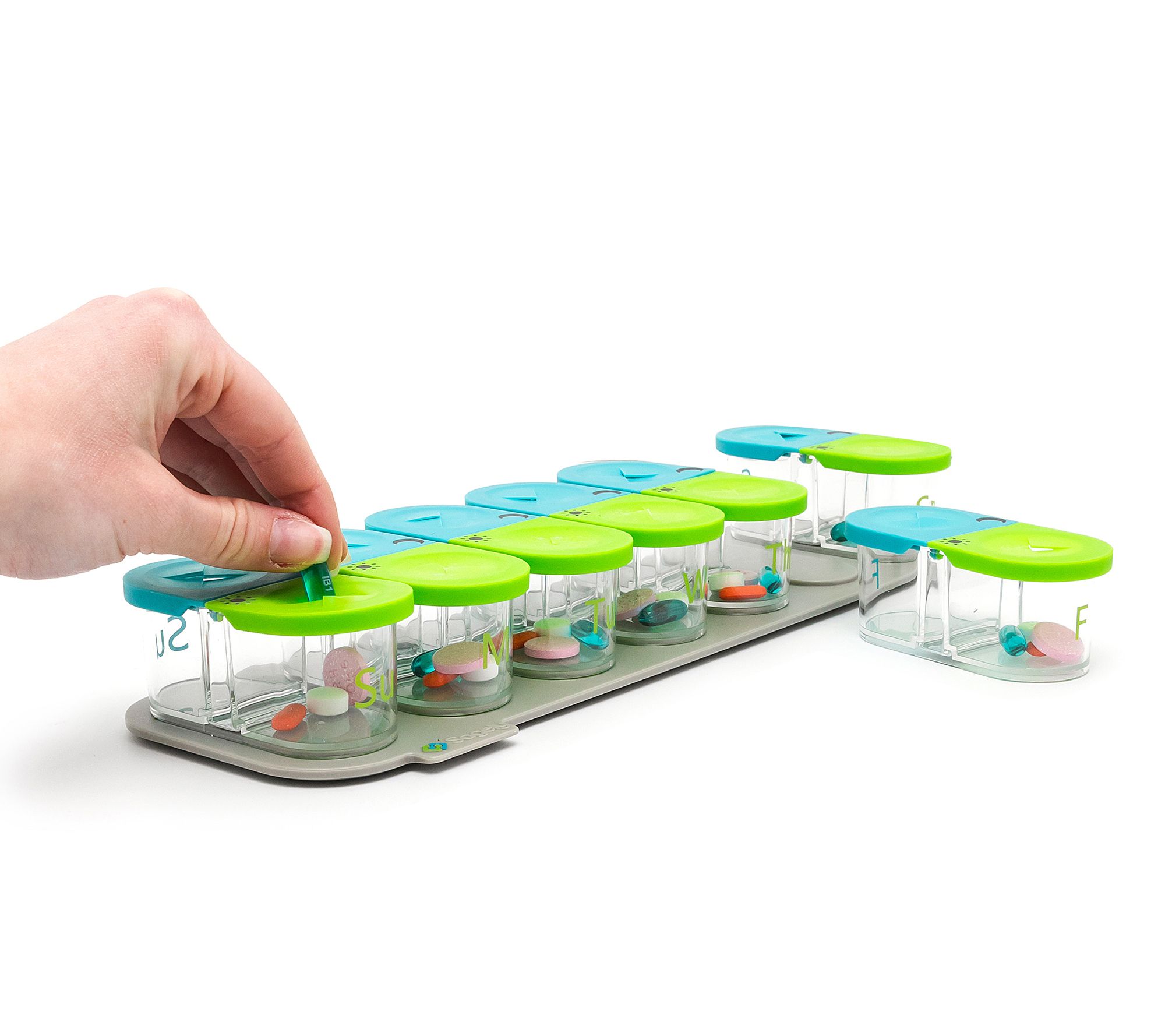 Sagely SMART XL Weekly Pill Organizer Set with Pouch