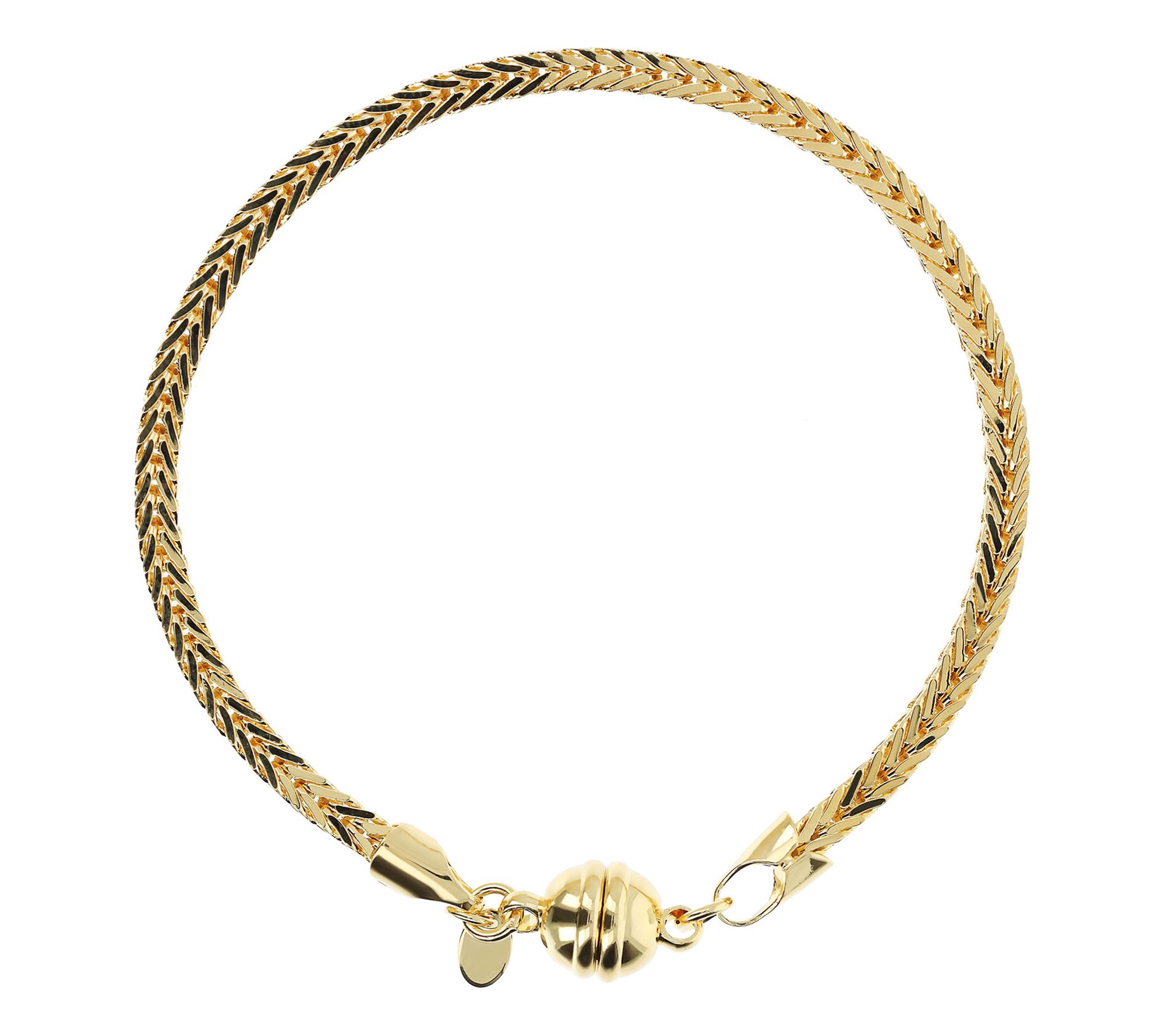 David Markstein Bronze Magnet Closure Spiga Chain Bracelet