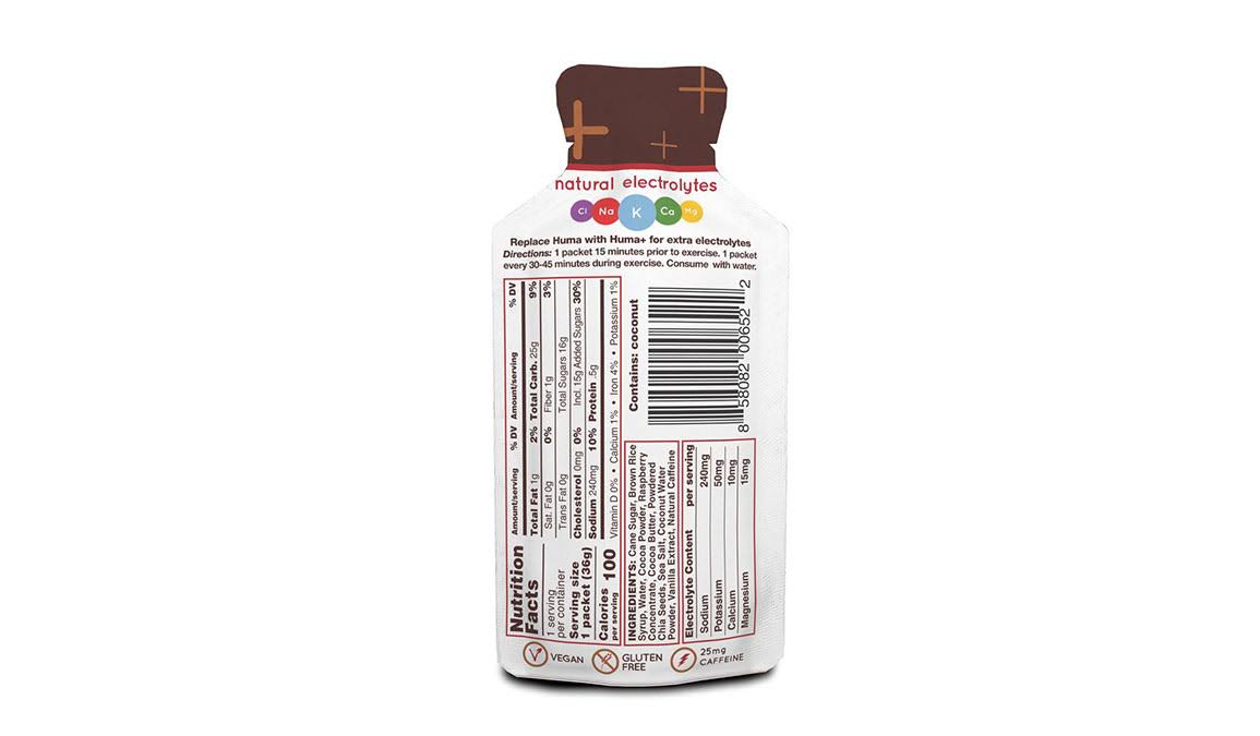 Huma Chia Energy Gel Plus 24 Pack - Chocolate Raspberry - Swimoutlet.com