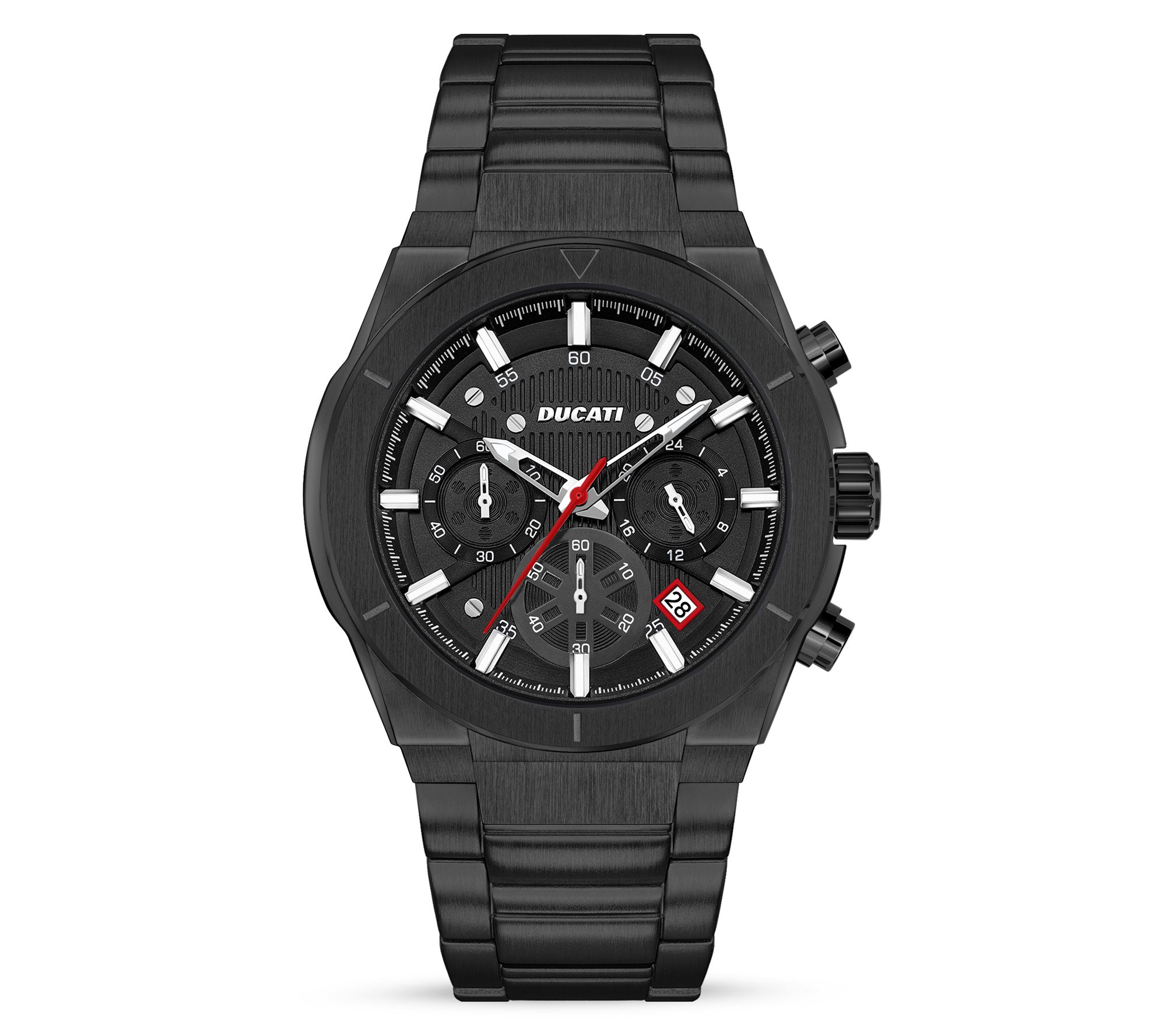 Ducati Corse Men's Black Stainless Dress SportBracelet Watch