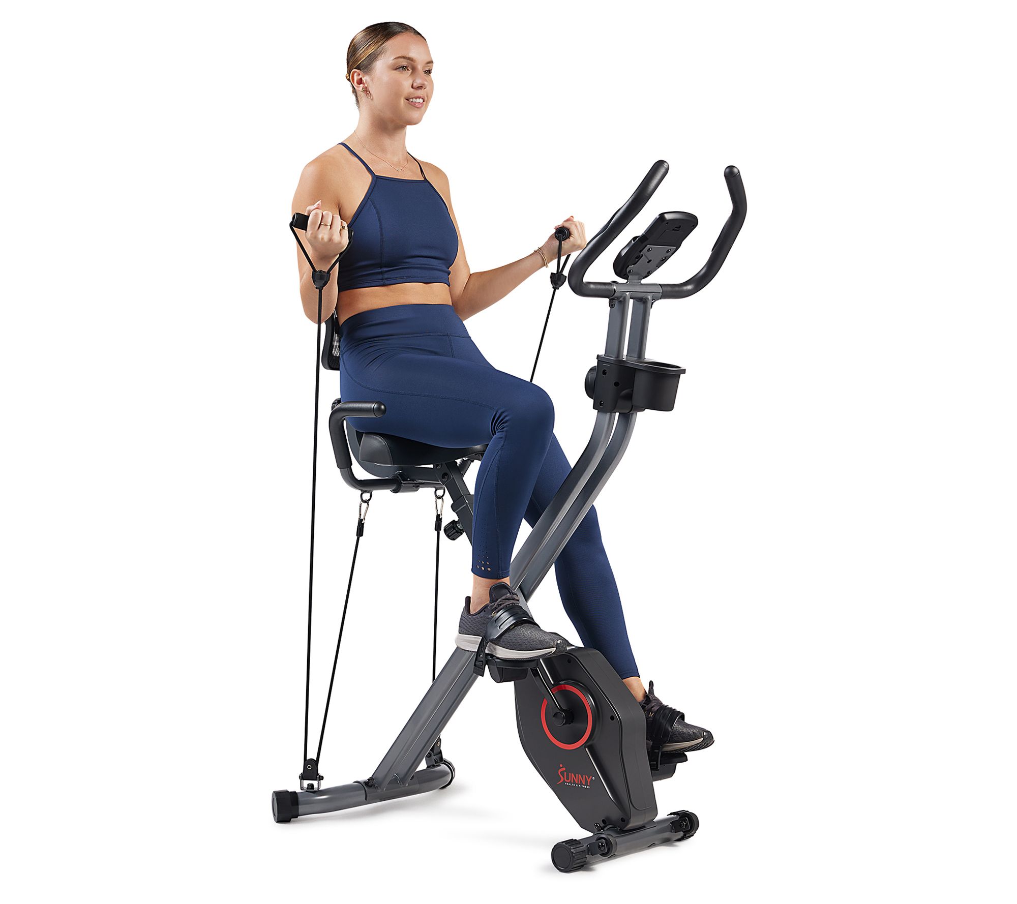 Sunny Fitness Full Body Foldable Magnetic X-Bike Pro