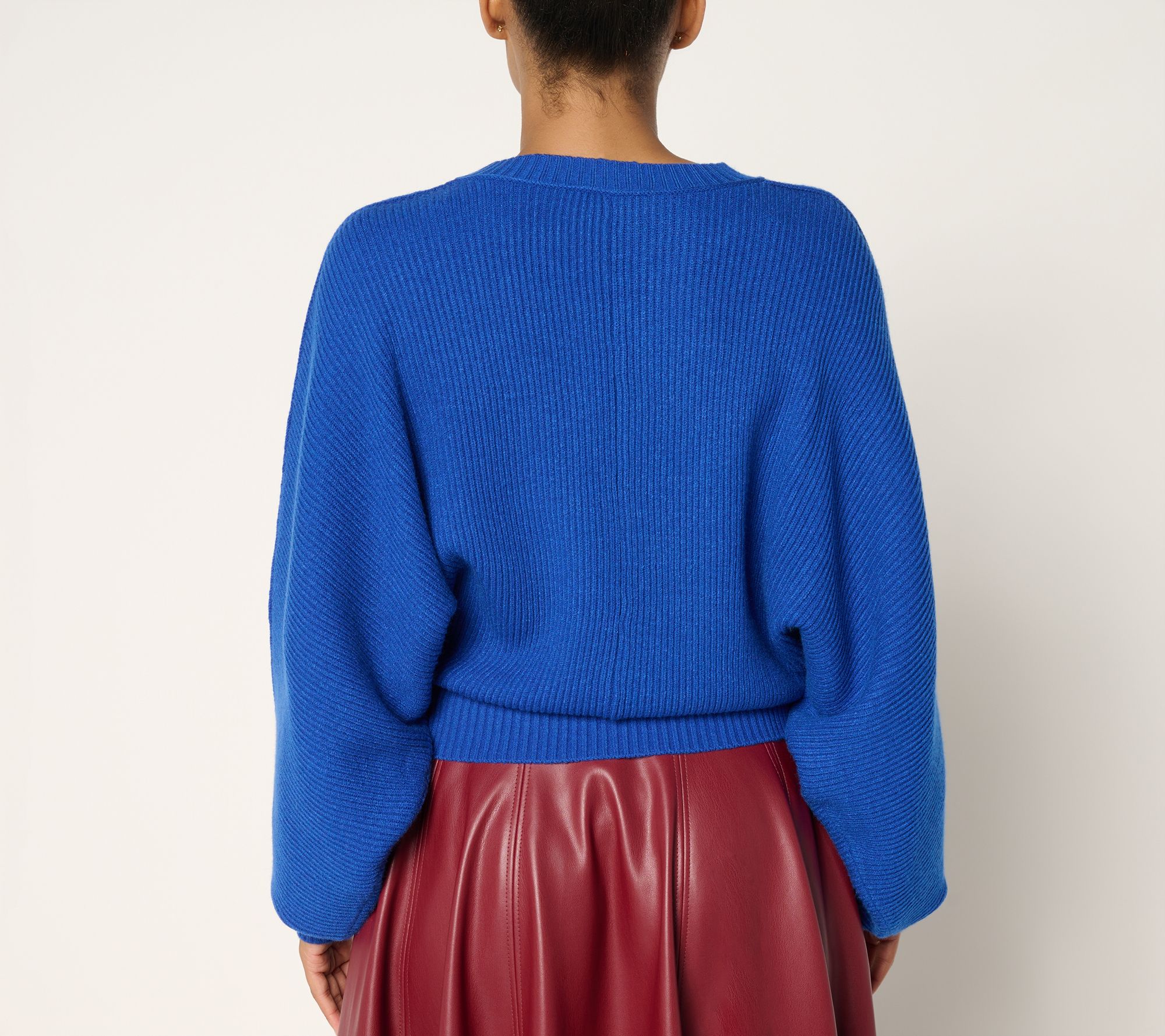 Carla Rockmore Collection Crewneck Dolman Sleeve Sweater
