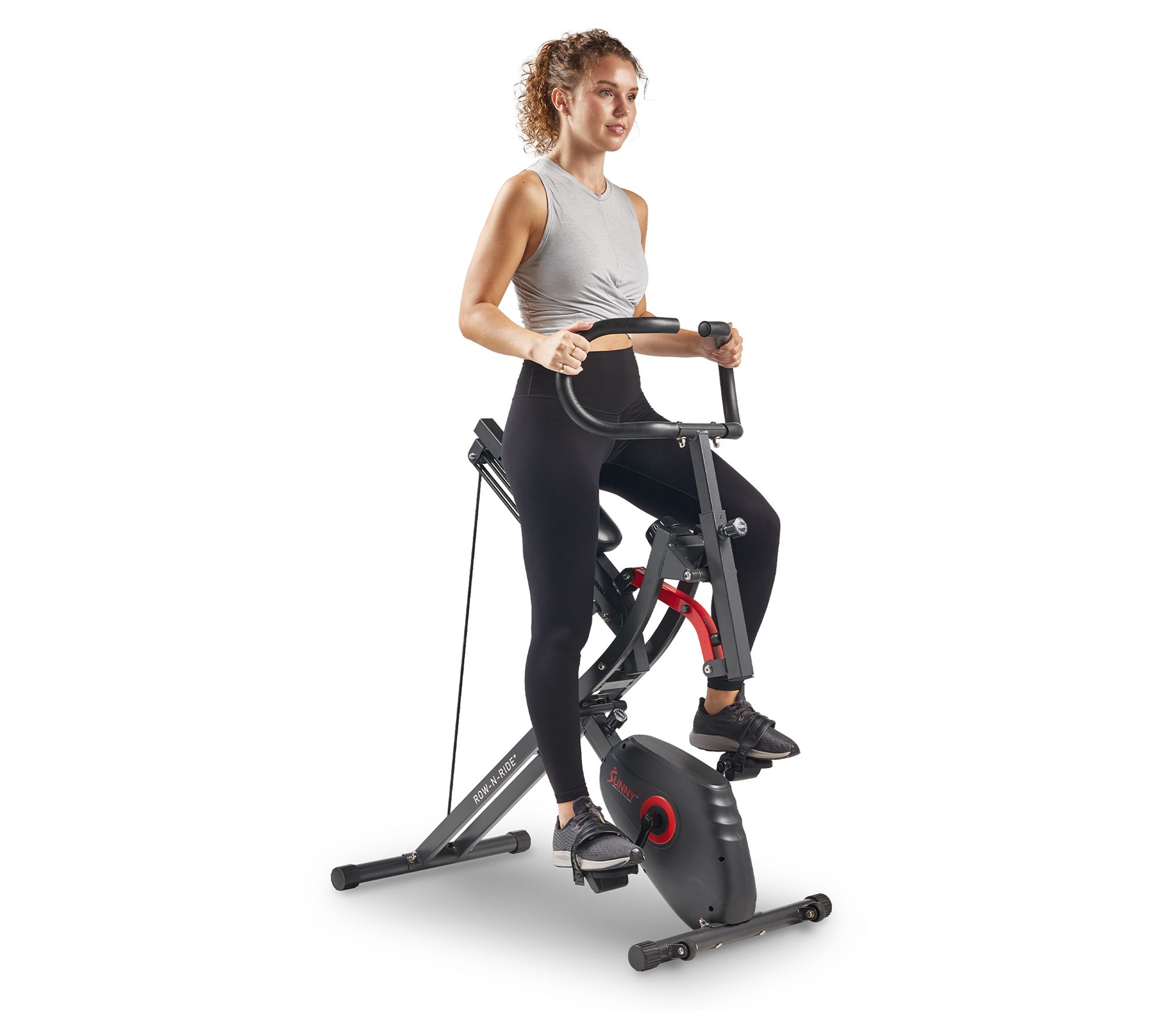 Sunny Fitness Upright Row-N-Ride Bike