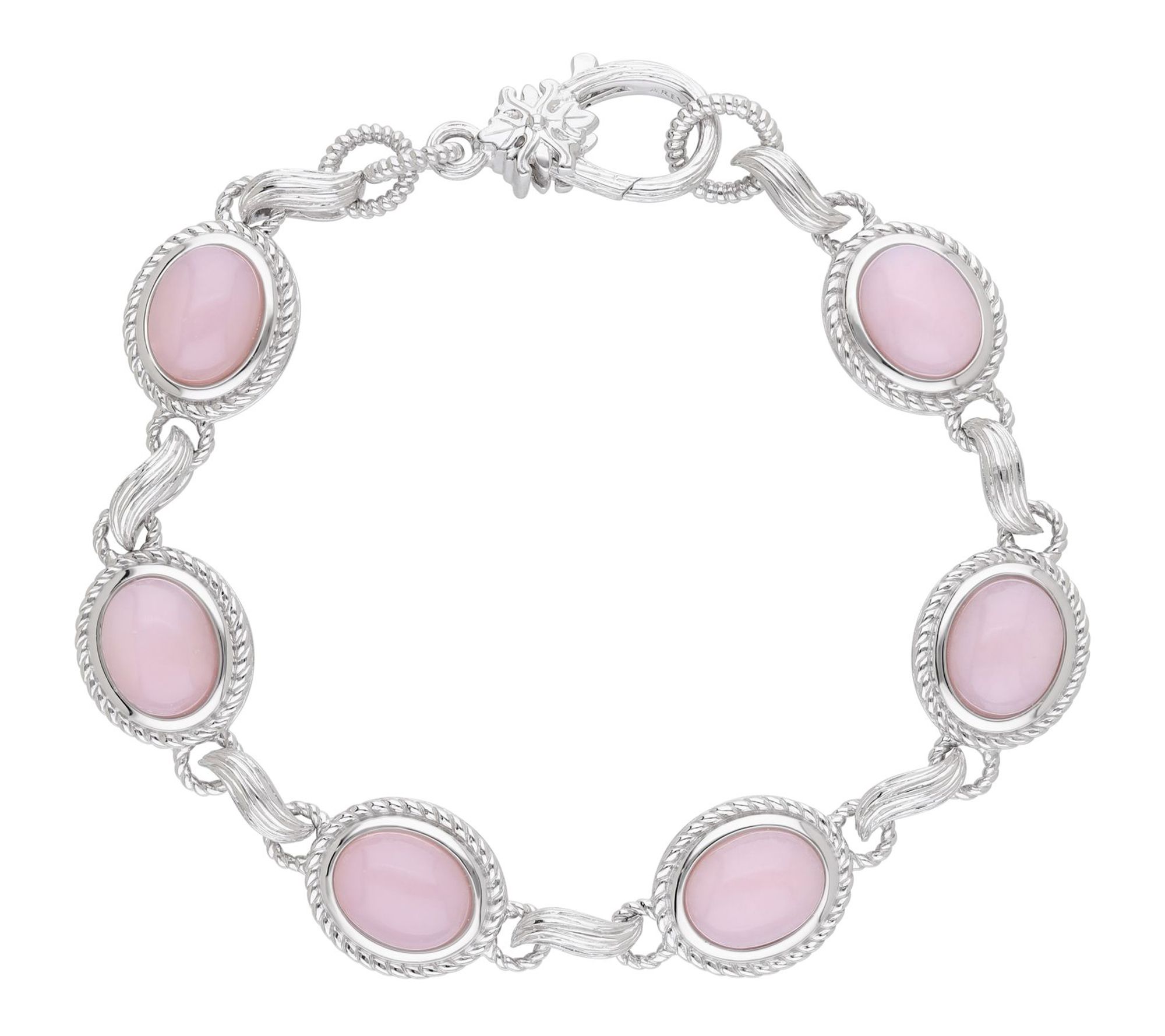 Ariva Sterling Silver Pink Opal Arden Bracelet