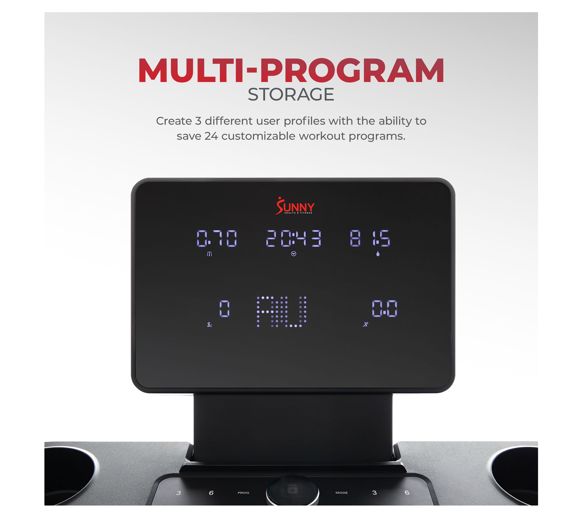 Sunny Health Fitness Astra Smart Brushless Treadmill