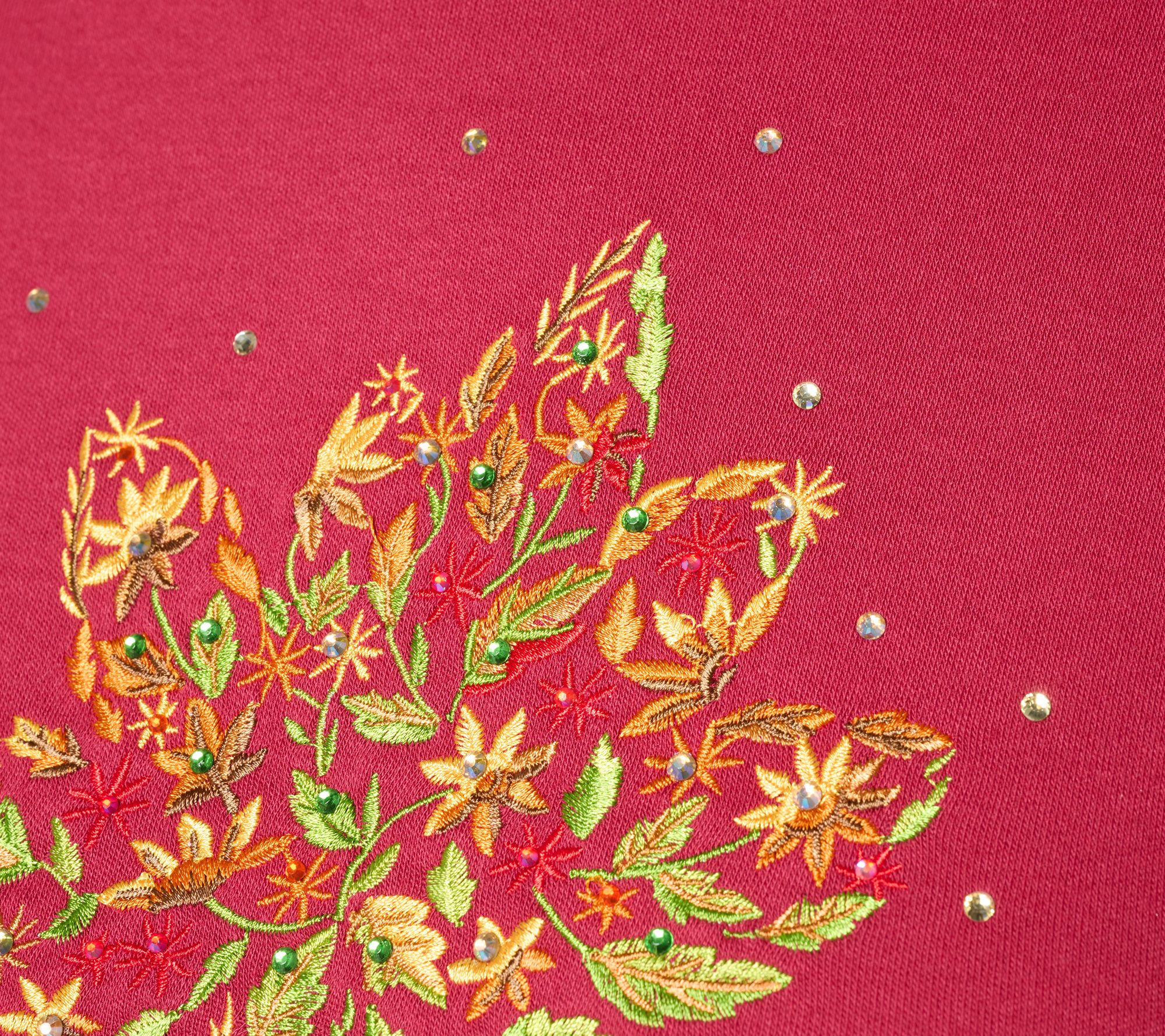 Quaker Factory Stitch in Time Fall Fauna Long Sleeve Top