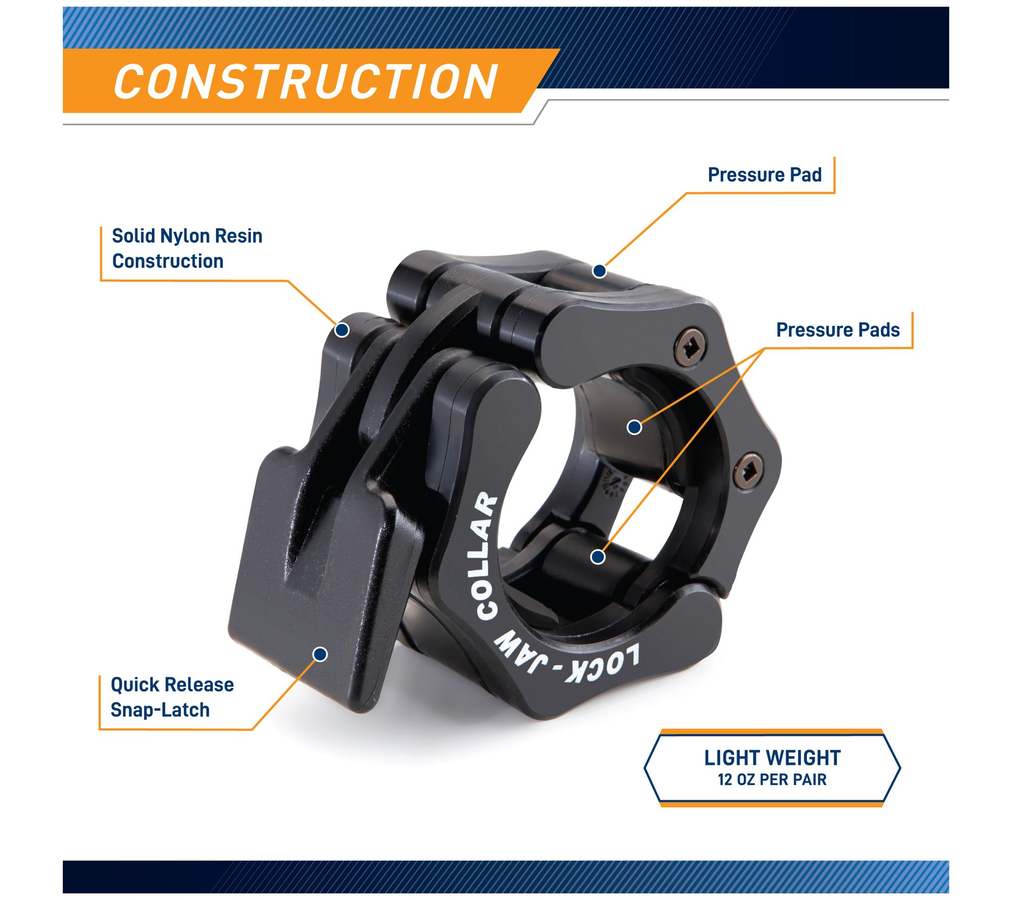 Steelbody Lock Jaw Olympic Collars