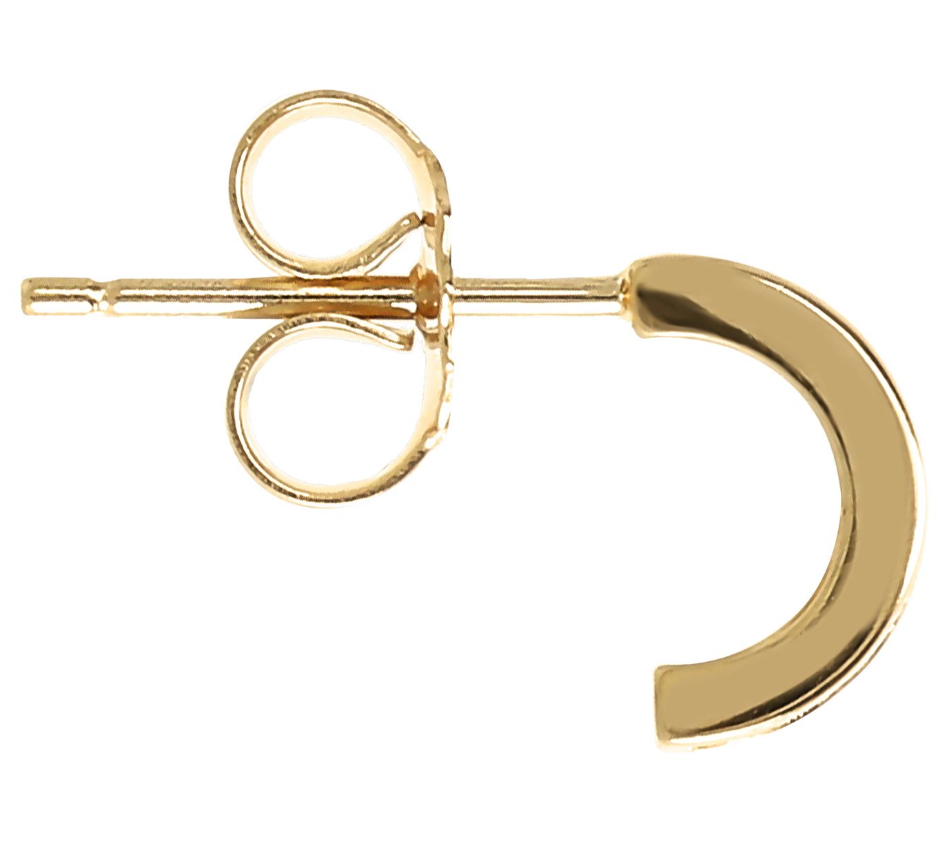 Diamonique 0.75 cttw Mini Half Hoop Earrings, S terling