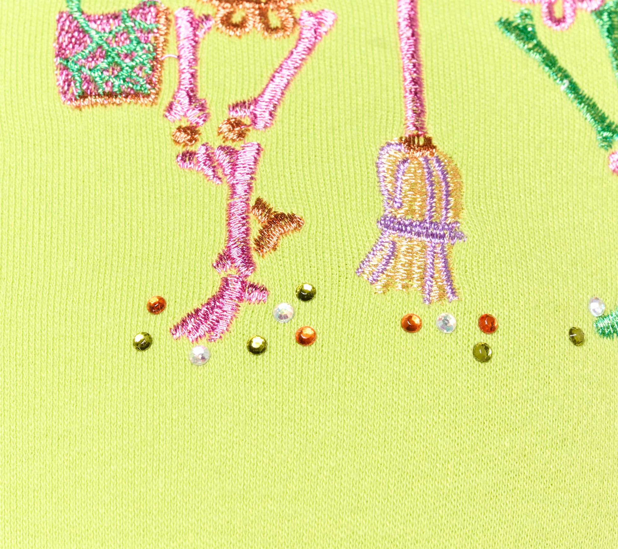 Quacker Factory Halloween Party 3/4 Sleeve Top