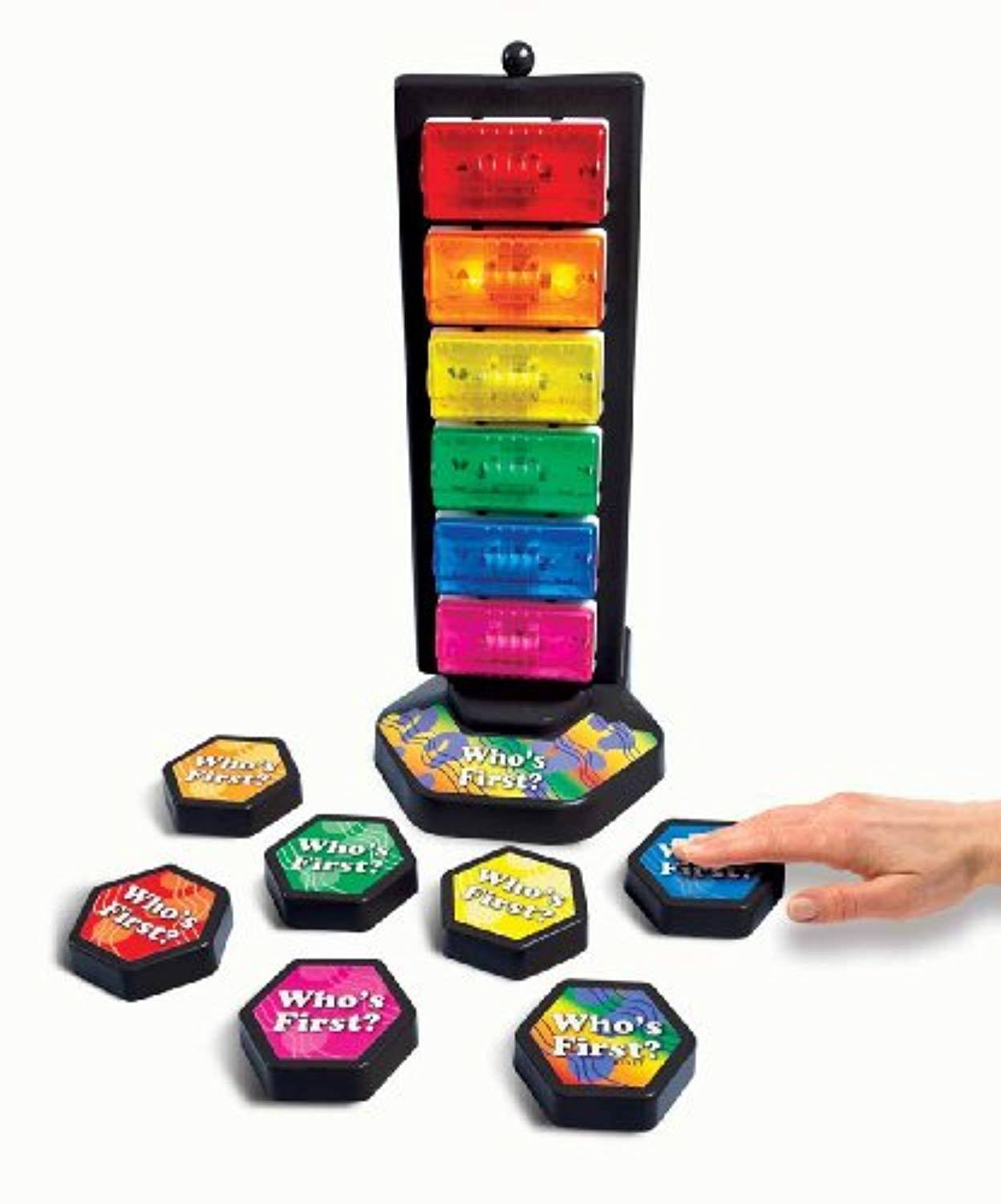 Who&s First? Wireless Buzzer System w/ Light Tower, USB Port