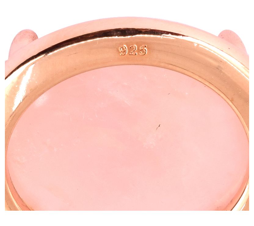 Affinity Gems 14K Plated Sterling Rose Quartz Bracelet