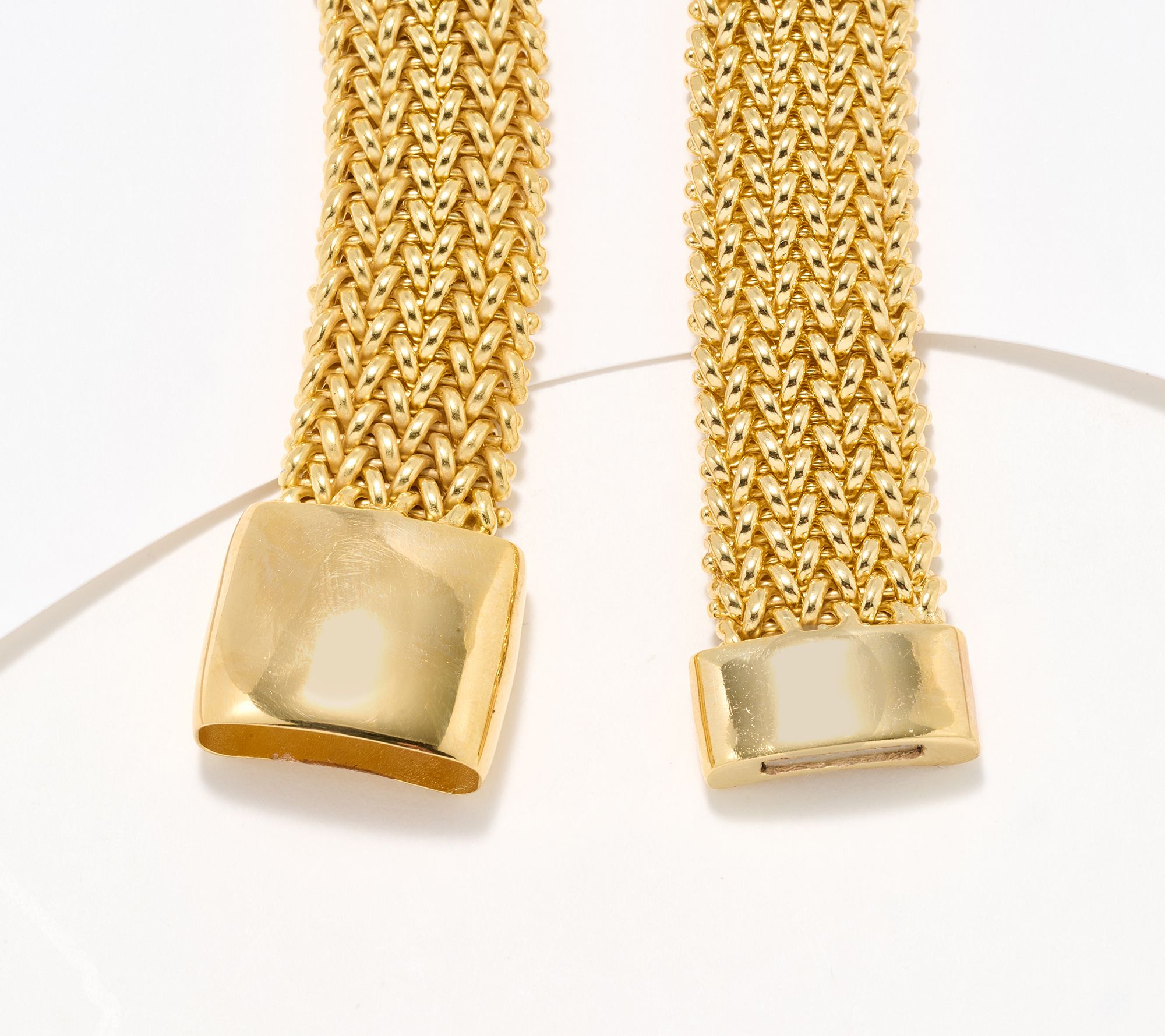 David Markstein Bronze Italian Tessuto Magnetic Necklace