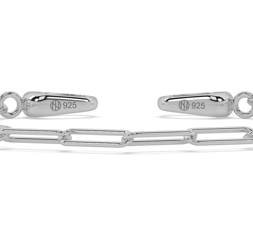ONI Fine Jewelry Sterling Silver Baby Clip Bracelet