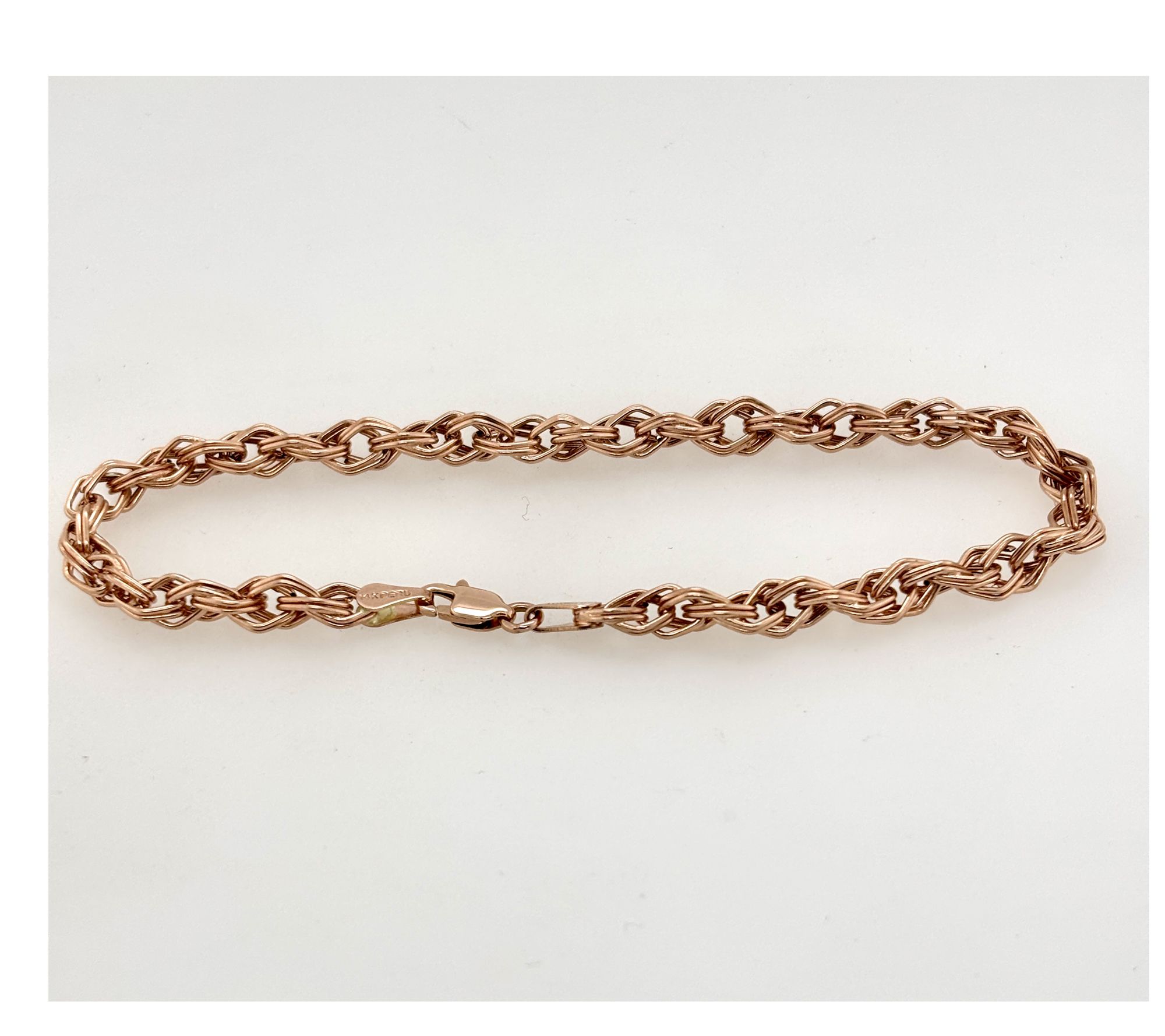 Alkeme 14K Gold Rhombus Link Bracelet