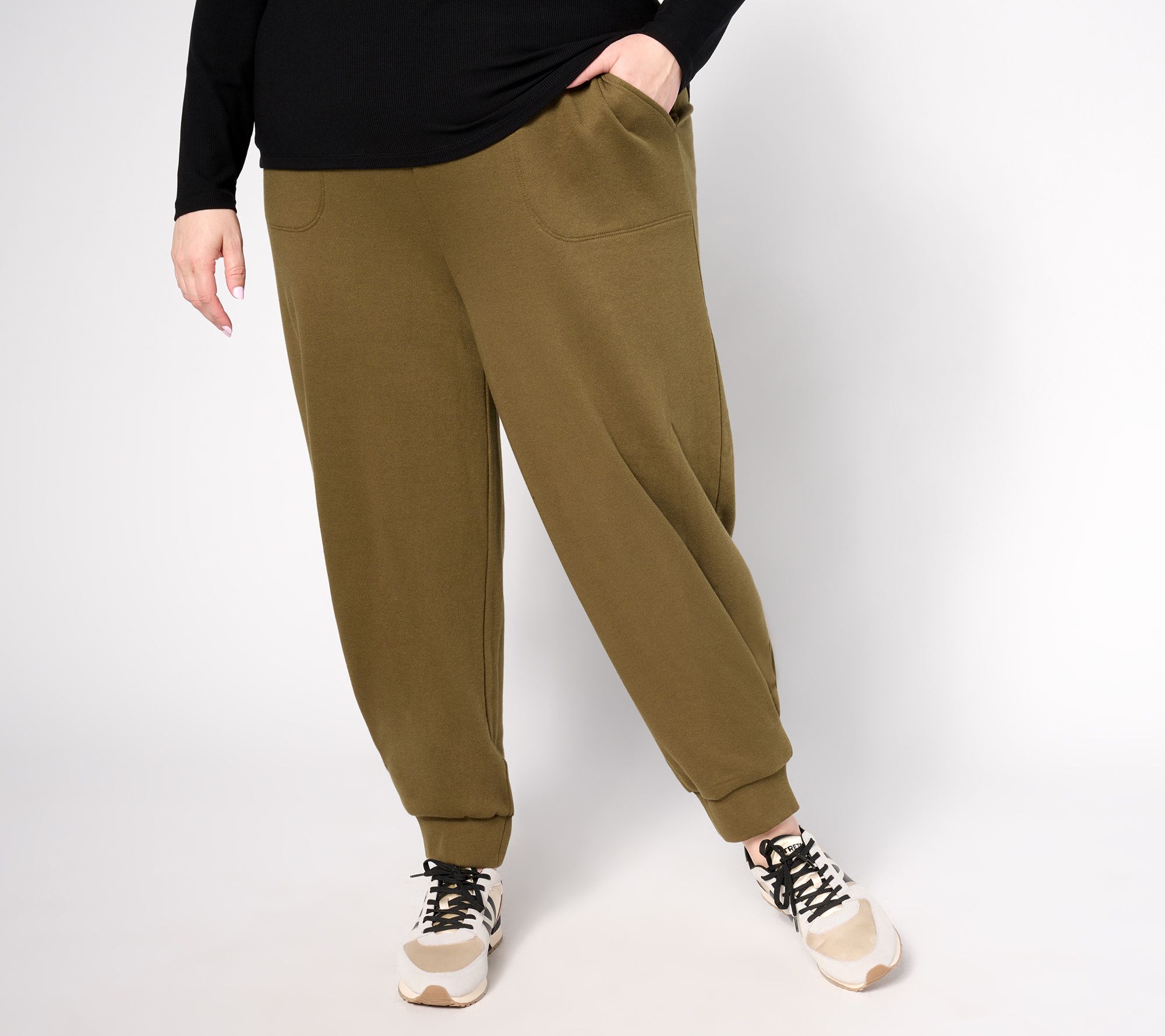 Carla Rockmore Collection Petite Sculpted Leg Sweatpant