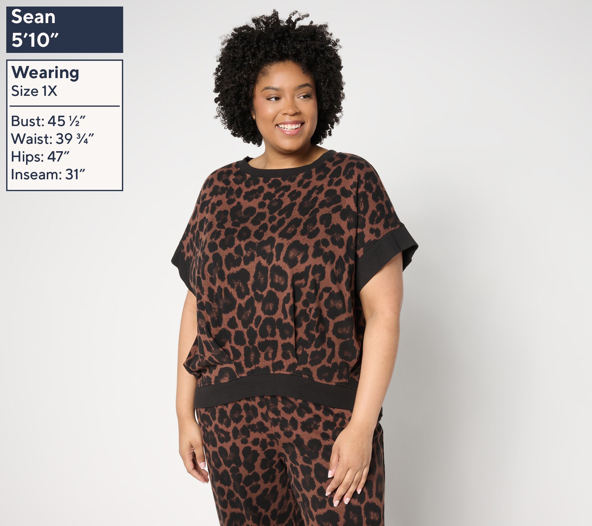 Carla Rockmore Collection The Modern Short Sleeve Sweatshirt