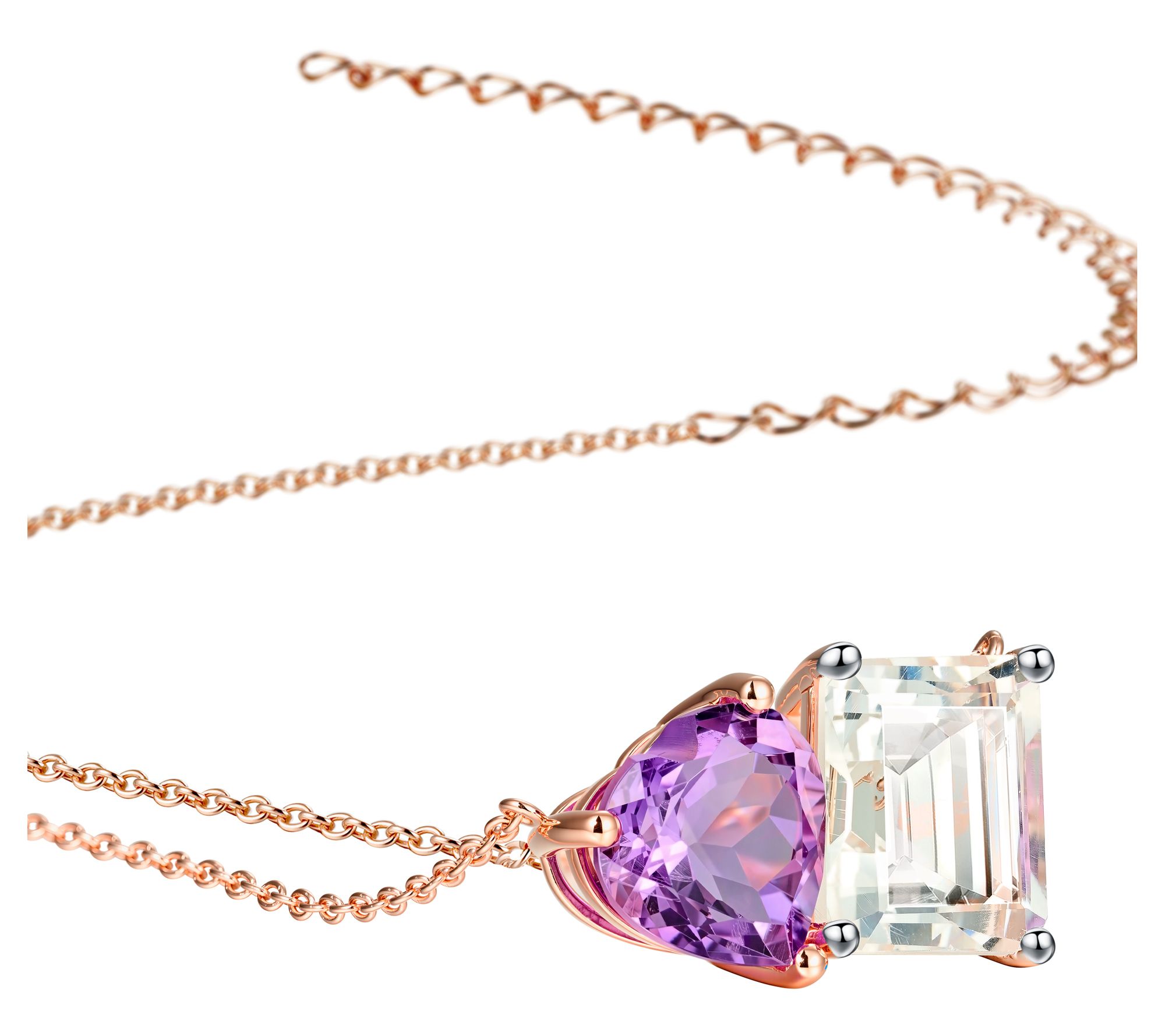 JEN by Jennifer Miller Toi et Moi Gemstone Necklace, Sterling