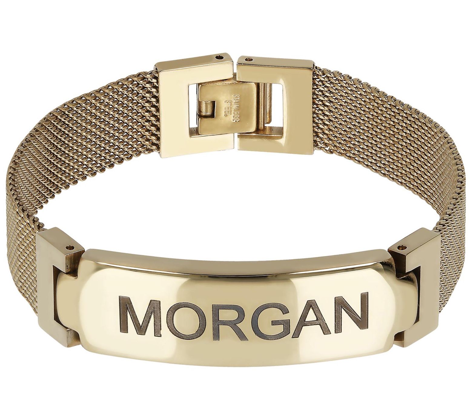 Steel by Design Personalized Mesh Band Bracelet
