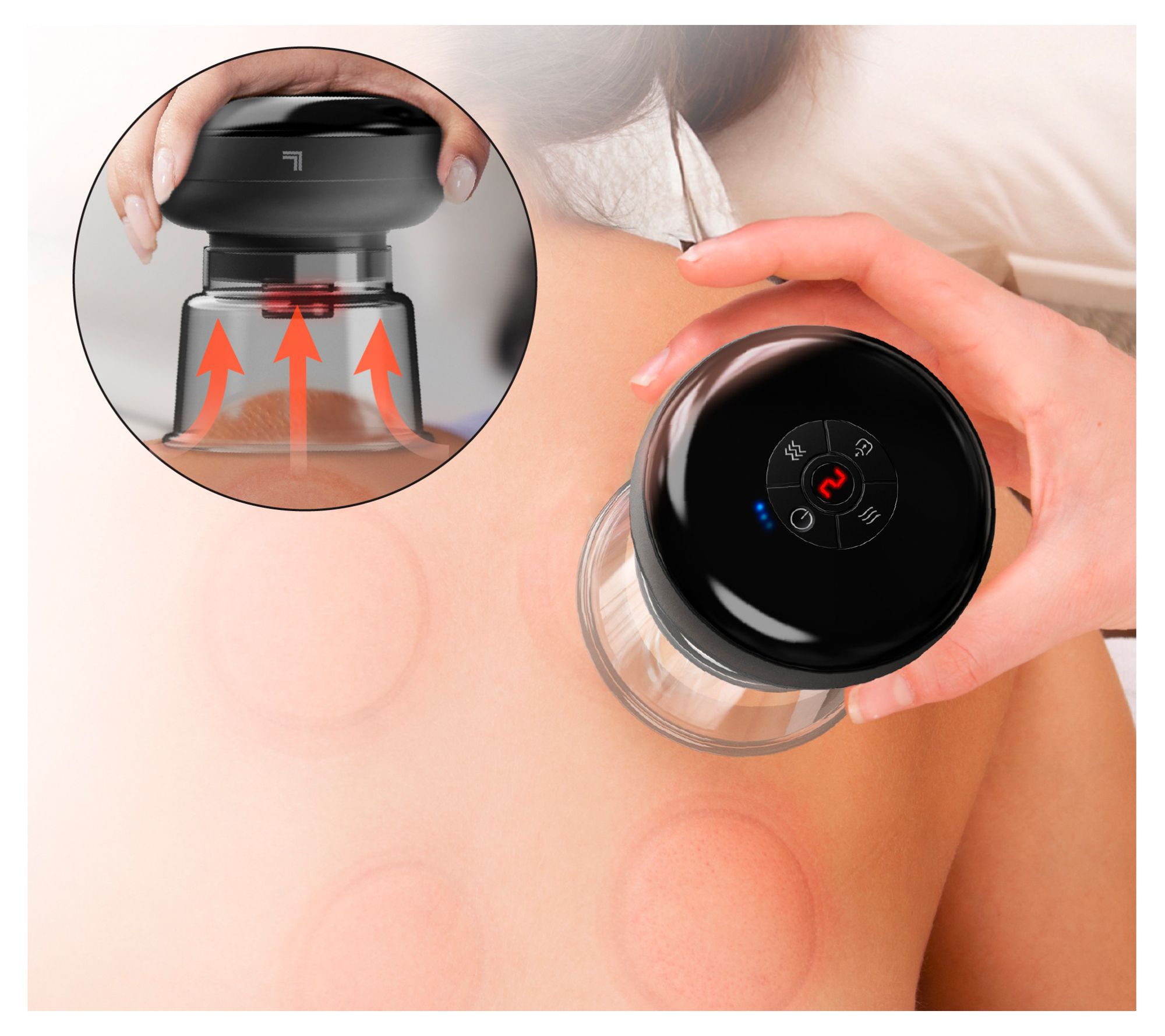 Sharper Image Pulse Massager Cupping Device