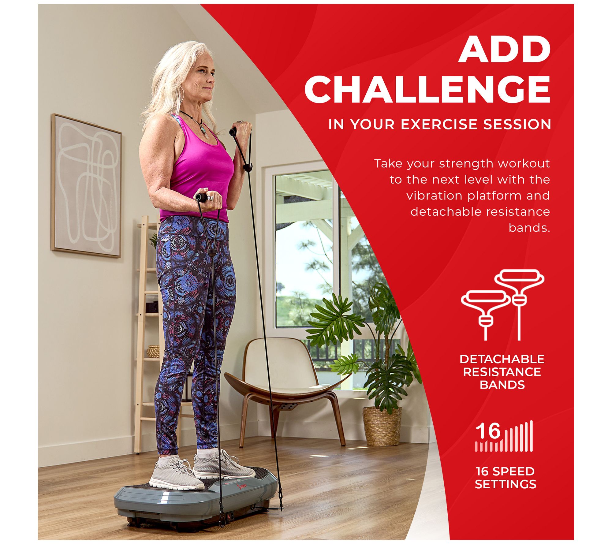 Sunny Health & Fitness 3D Vibration Plate Exercise Platform