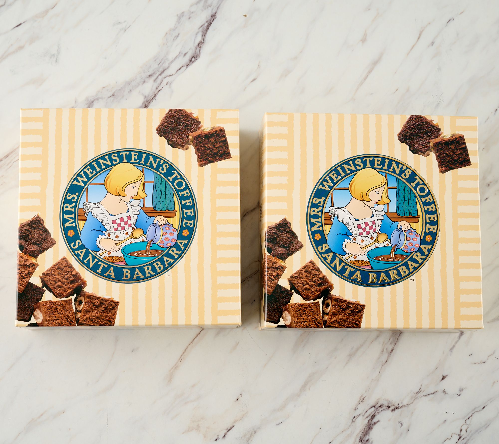 SH12/8 Mrs. Weinsteins Toffee by Sweet Shop USA 2lb Duo