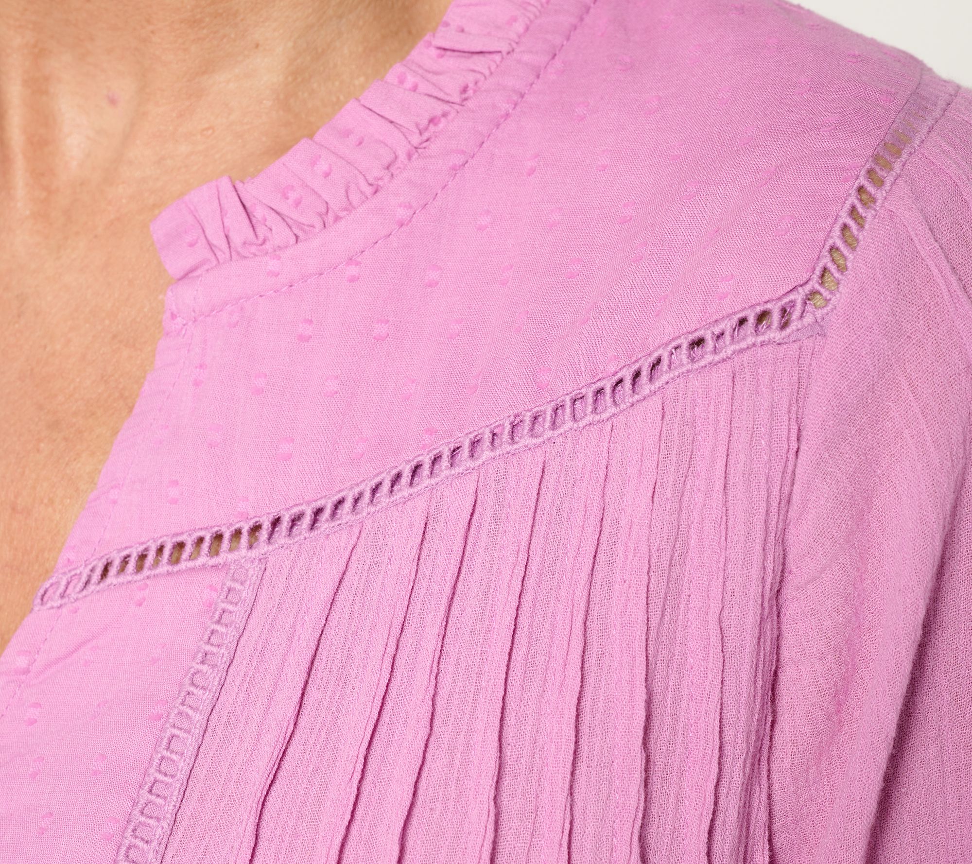 Ree by the Pioneer Woman 100% Cotton Clip Dot Blouse