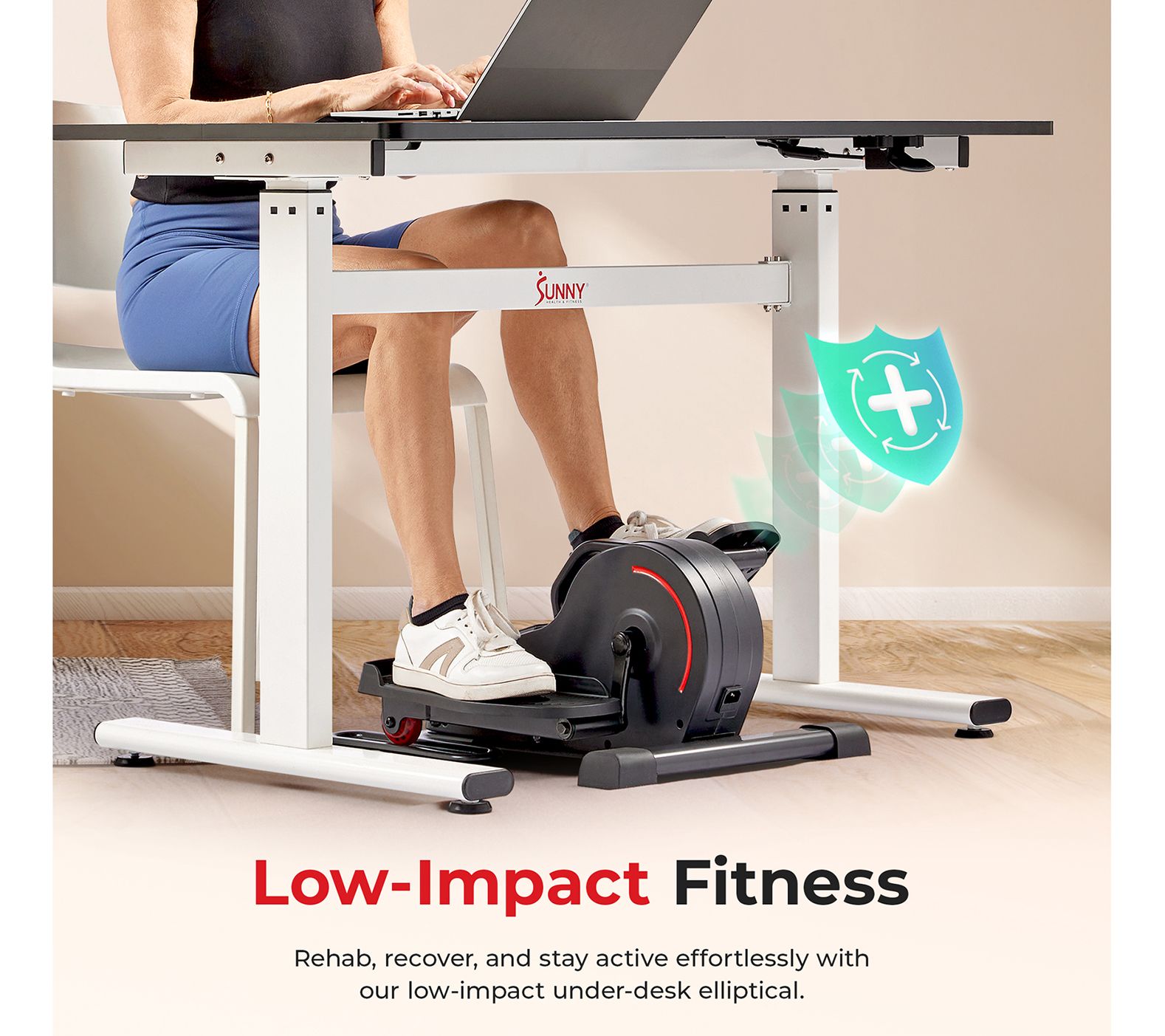 Sunny Smart Electric Motorized Under Desk Elliptical