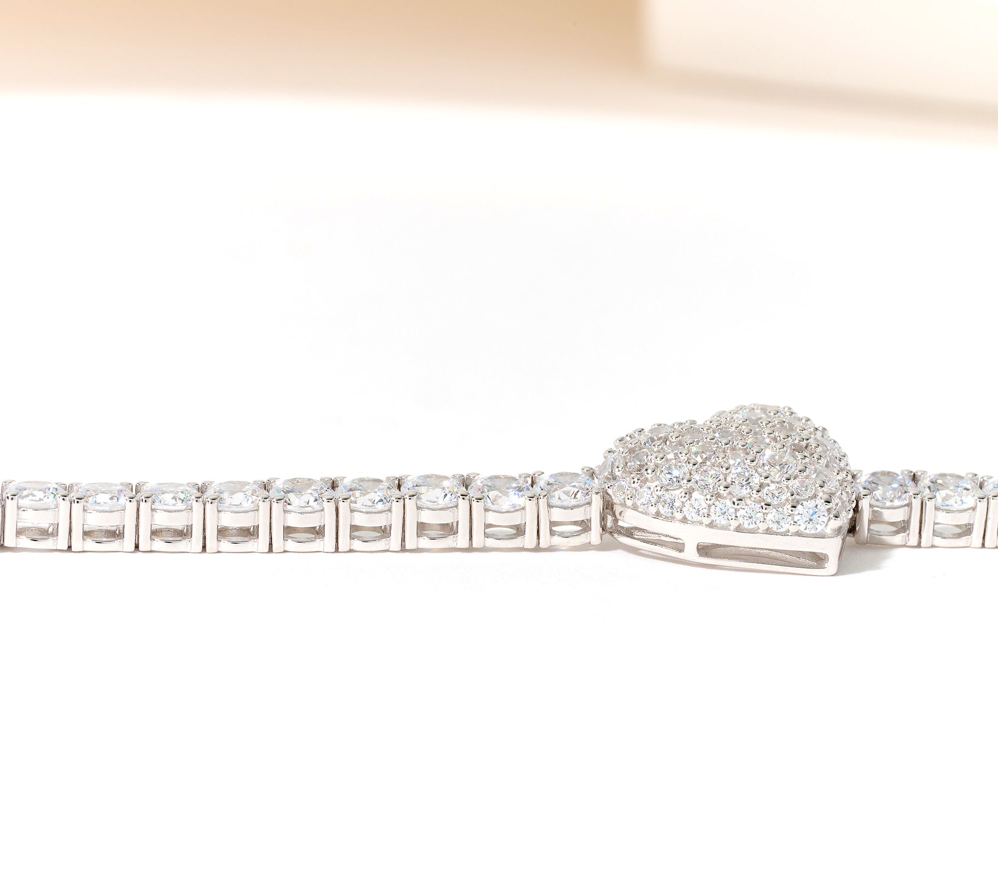 Diamonique x Jennifer Miller Tennis Line Bracelet, Sterling Silver