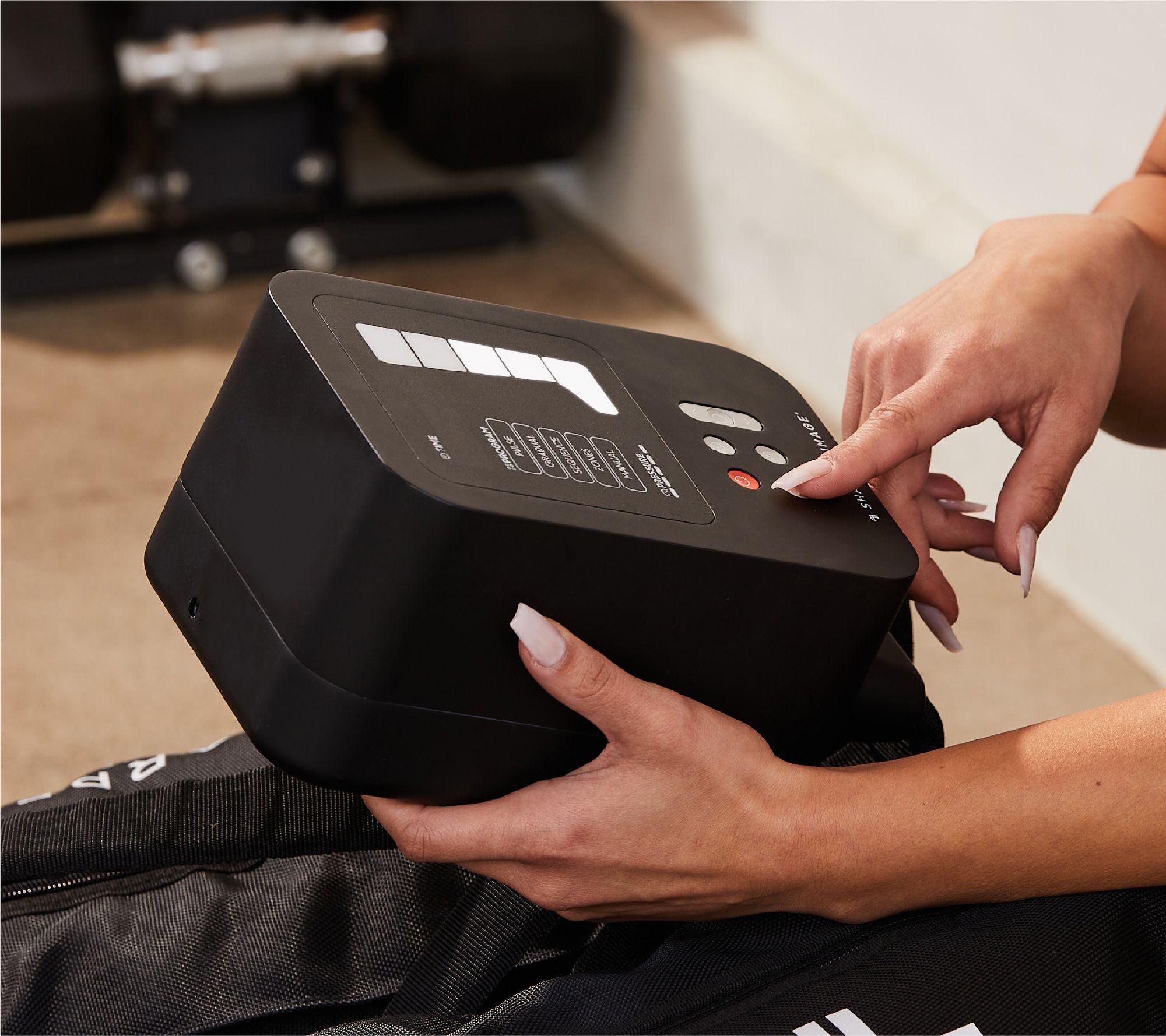 Sharper Image PowerBoost Air Compression Leg Massager 32