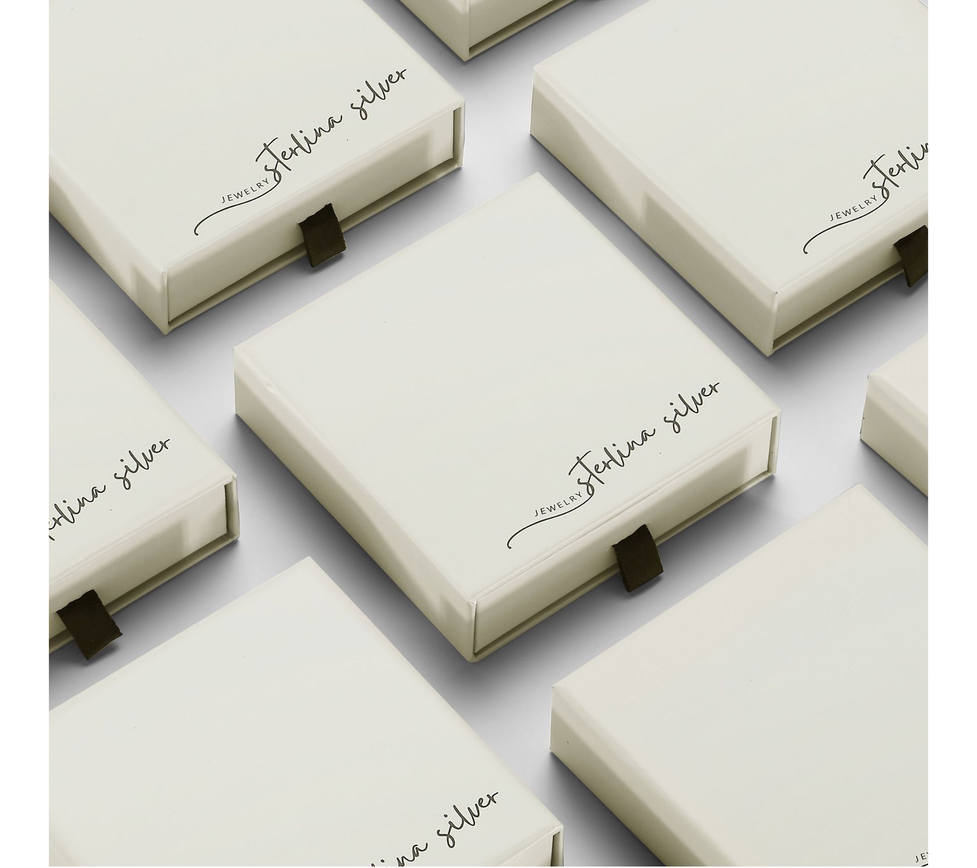 Sterlina Silver Emerald-Cut Vintage Hoop Earrings, Sterling