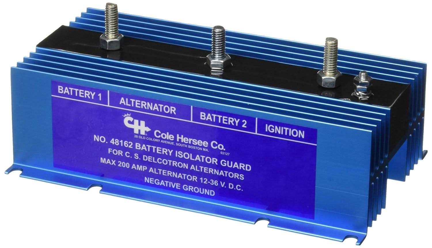 Cole Hersee 48162 4-Stud 200 Amp 12-36V DC Battery Isolator
