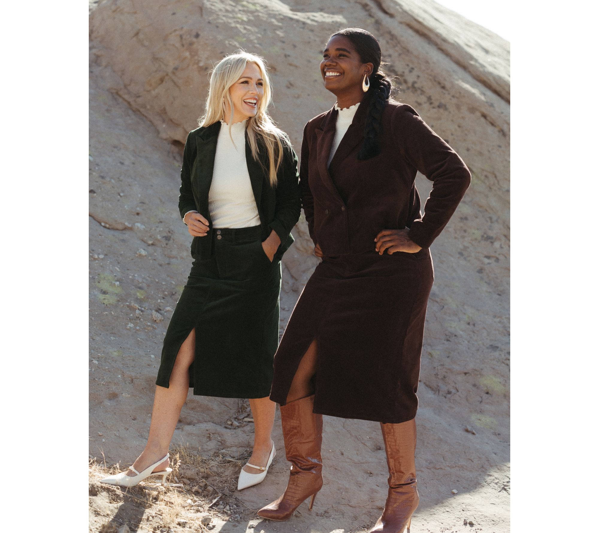 Me by Jennie Garth Easy Fit Corduroy Cropped Blazer