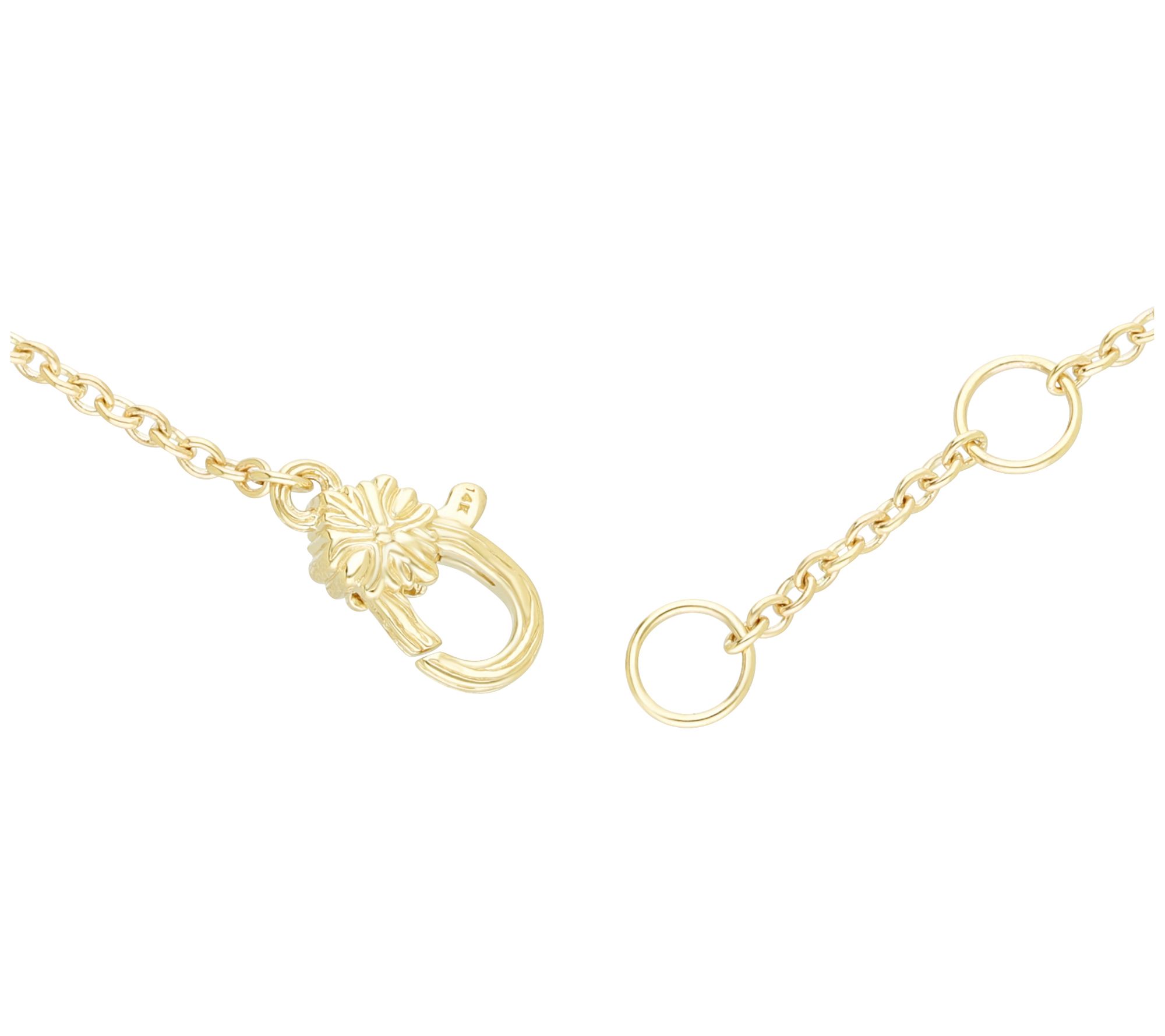 Ariva 14K Gold Linked Circle Station Bracelet