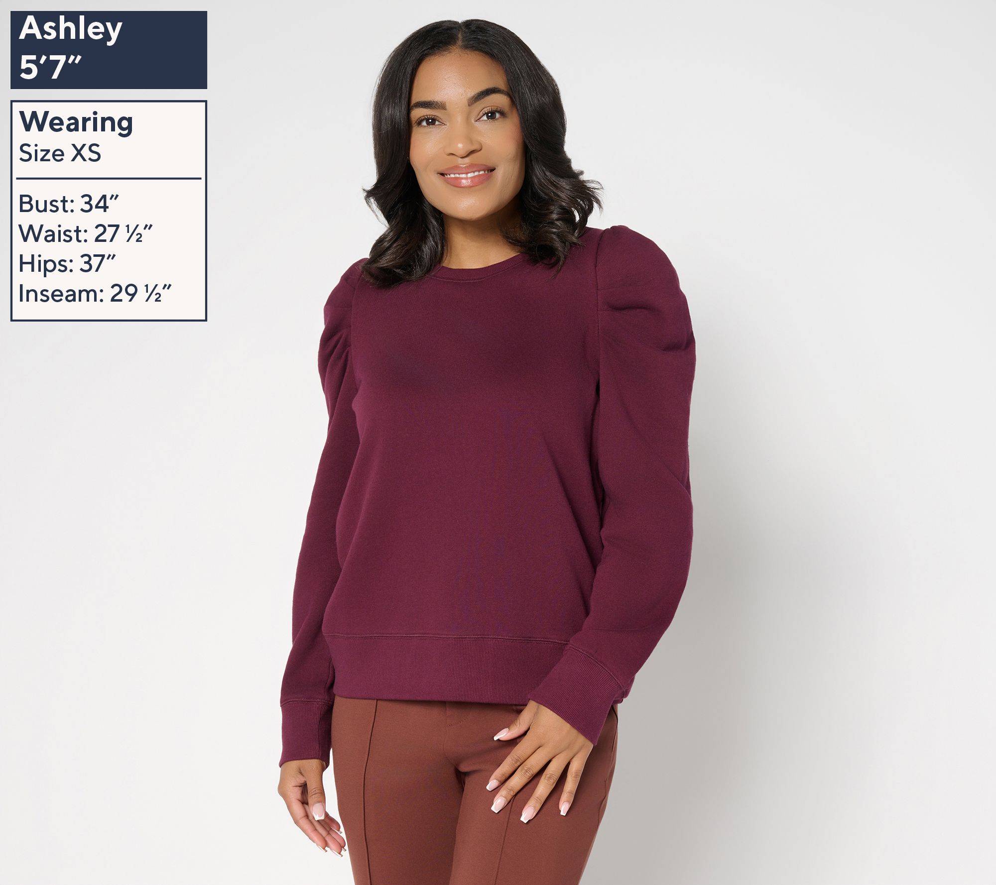 RM Sudio x Rebecca Minkoff Puff Sleeve Sweatshirt