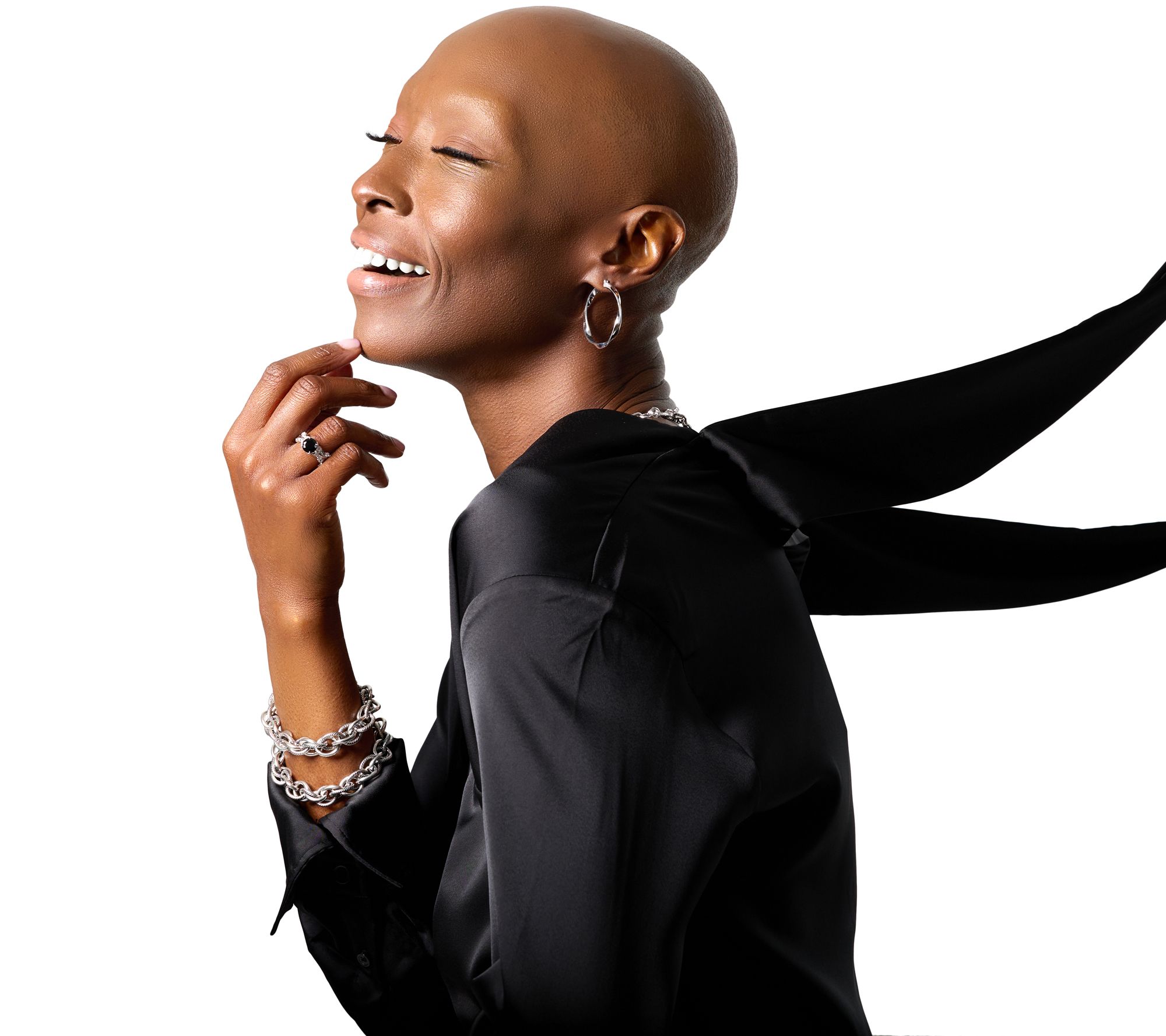 Christian James by Scott Grimes Sterling Silver Ripple Iconic Bracelet, 37.0g