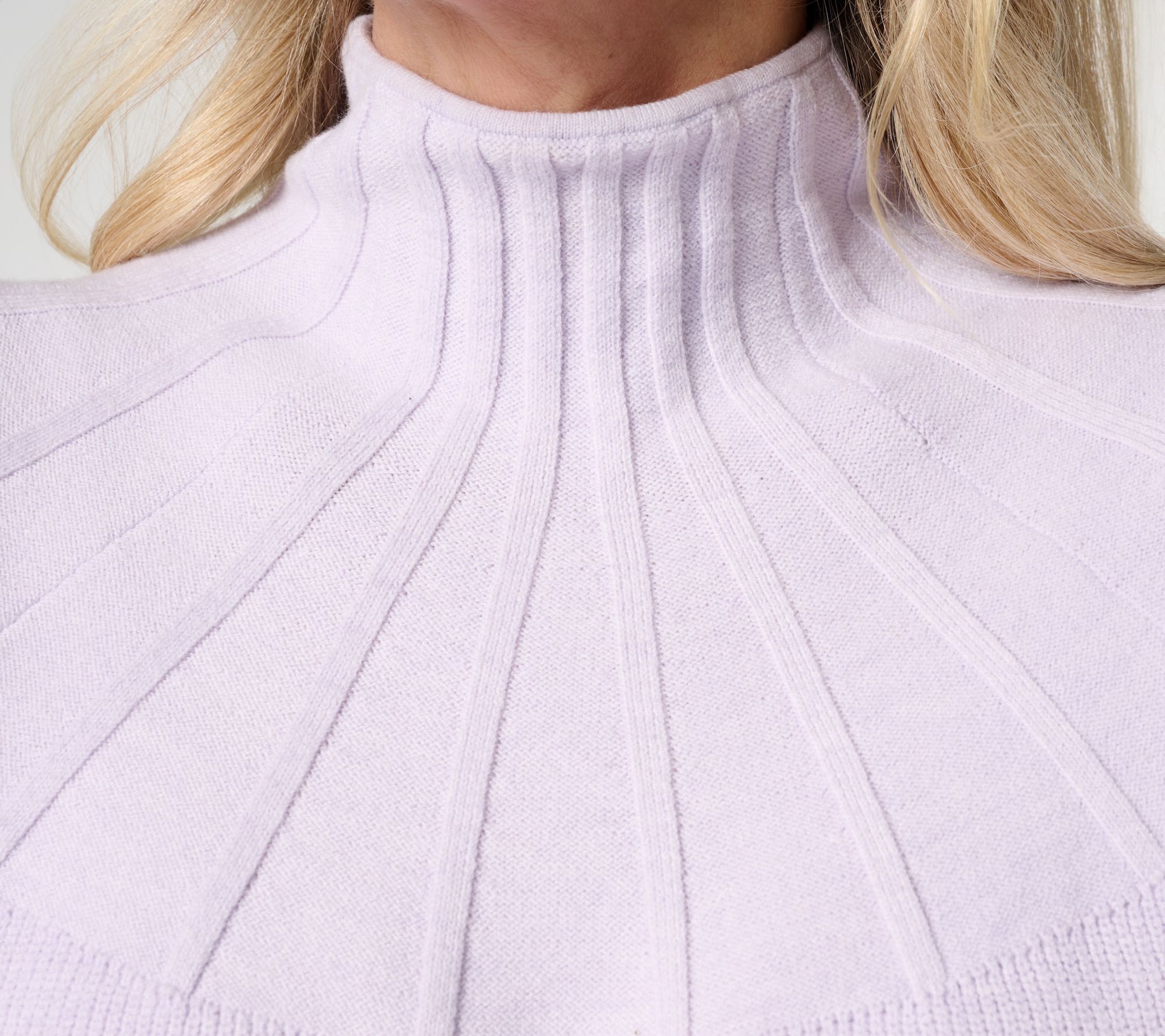 Me by Jennie Garth Mock Neck Raglan Sleeve Sweater